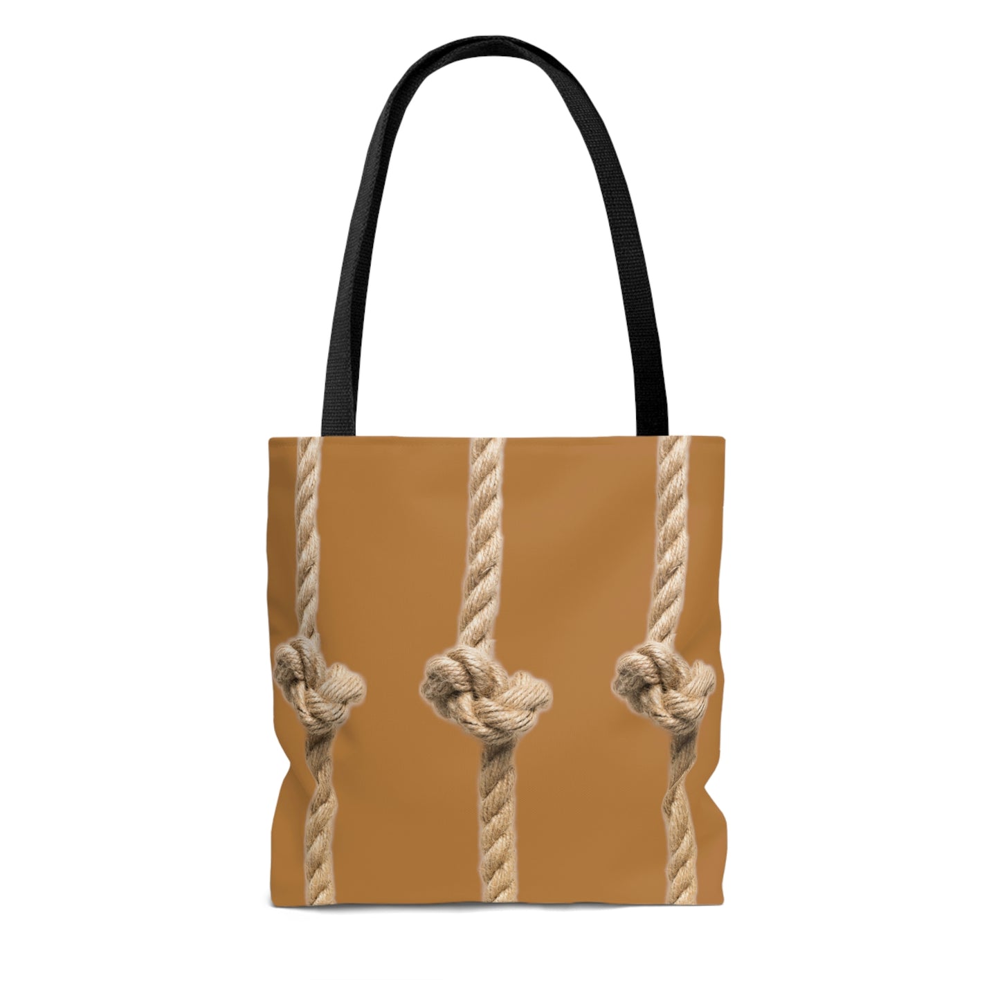 Rope Decor Boat / Beach Bag - Brown AOP Tote Bag