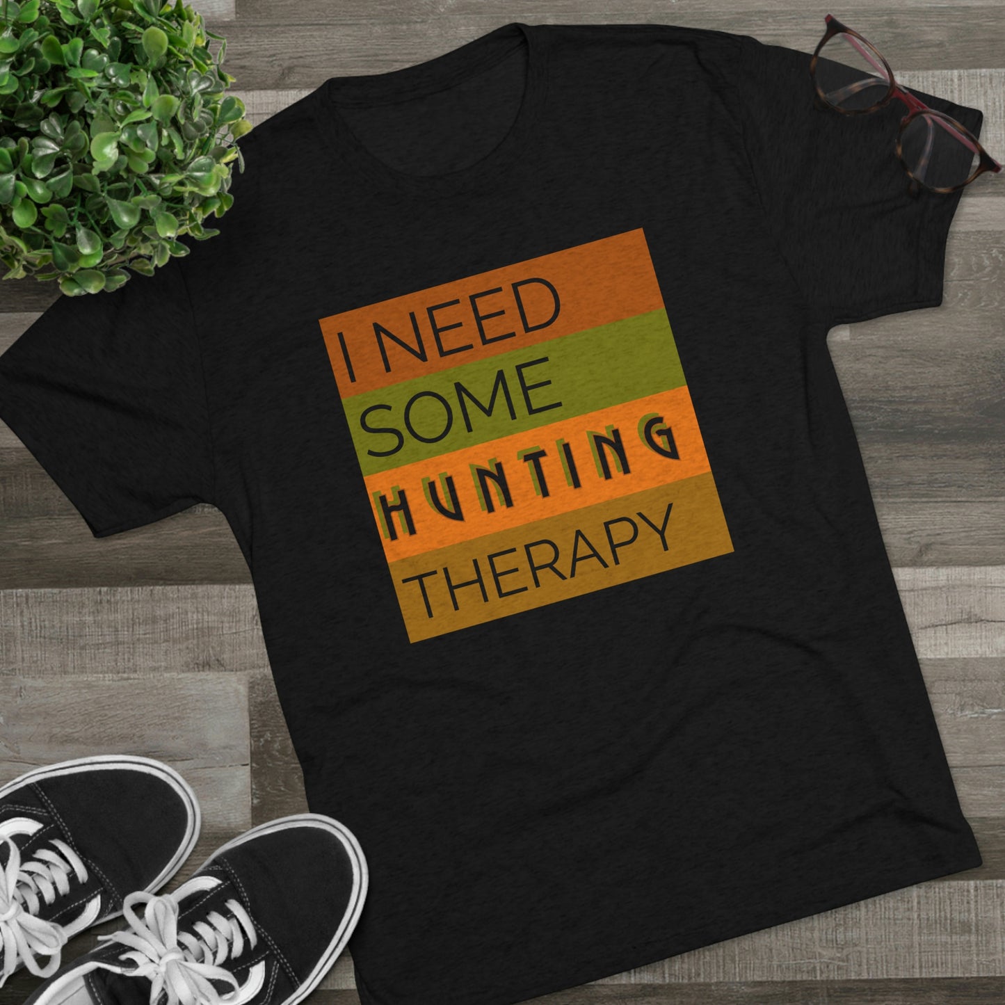 Hunting Therapy - Unisex Tri-Blend Crew Tee