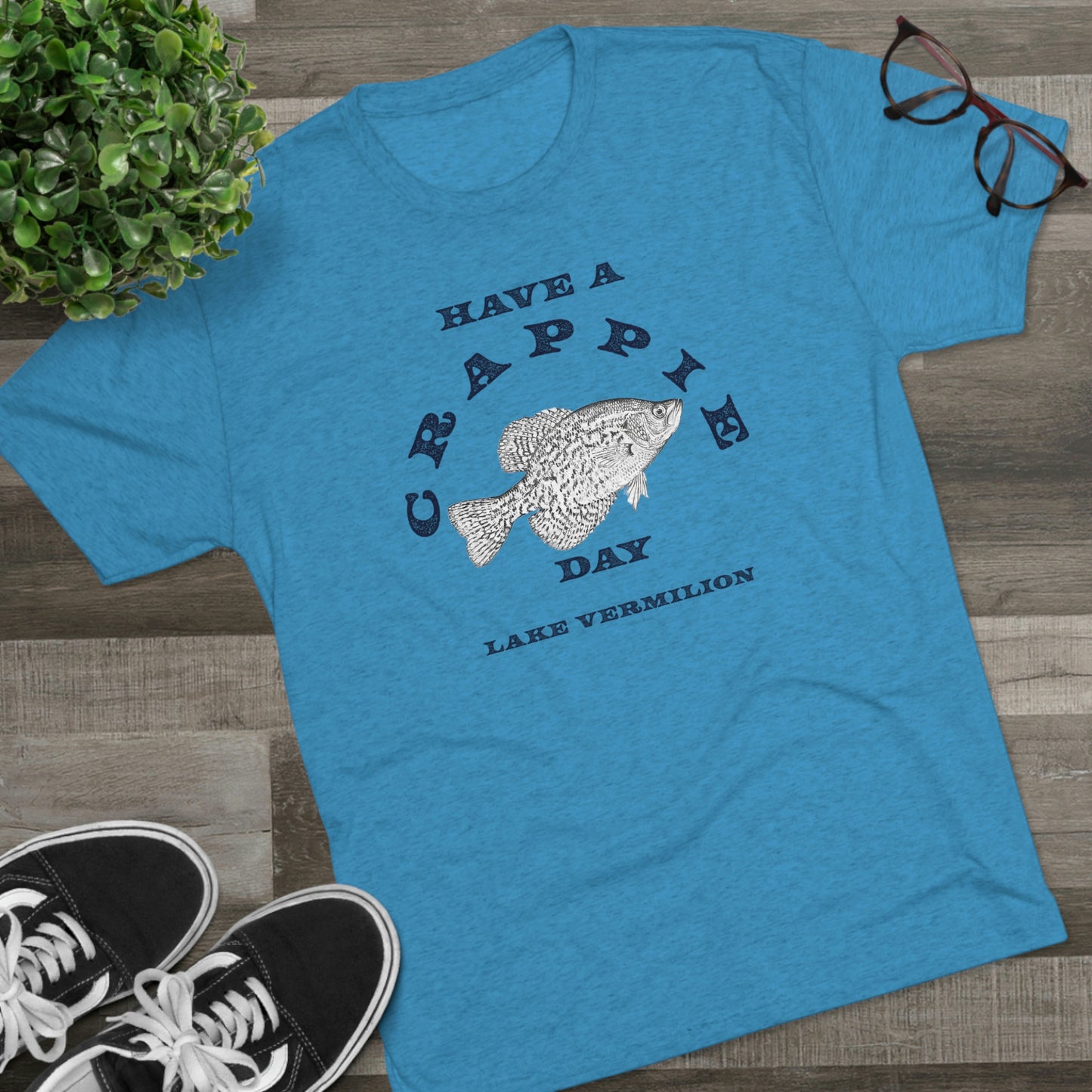 Crappie Day - Lake Vermilion - Unisex Tri-Blend Crew Tee