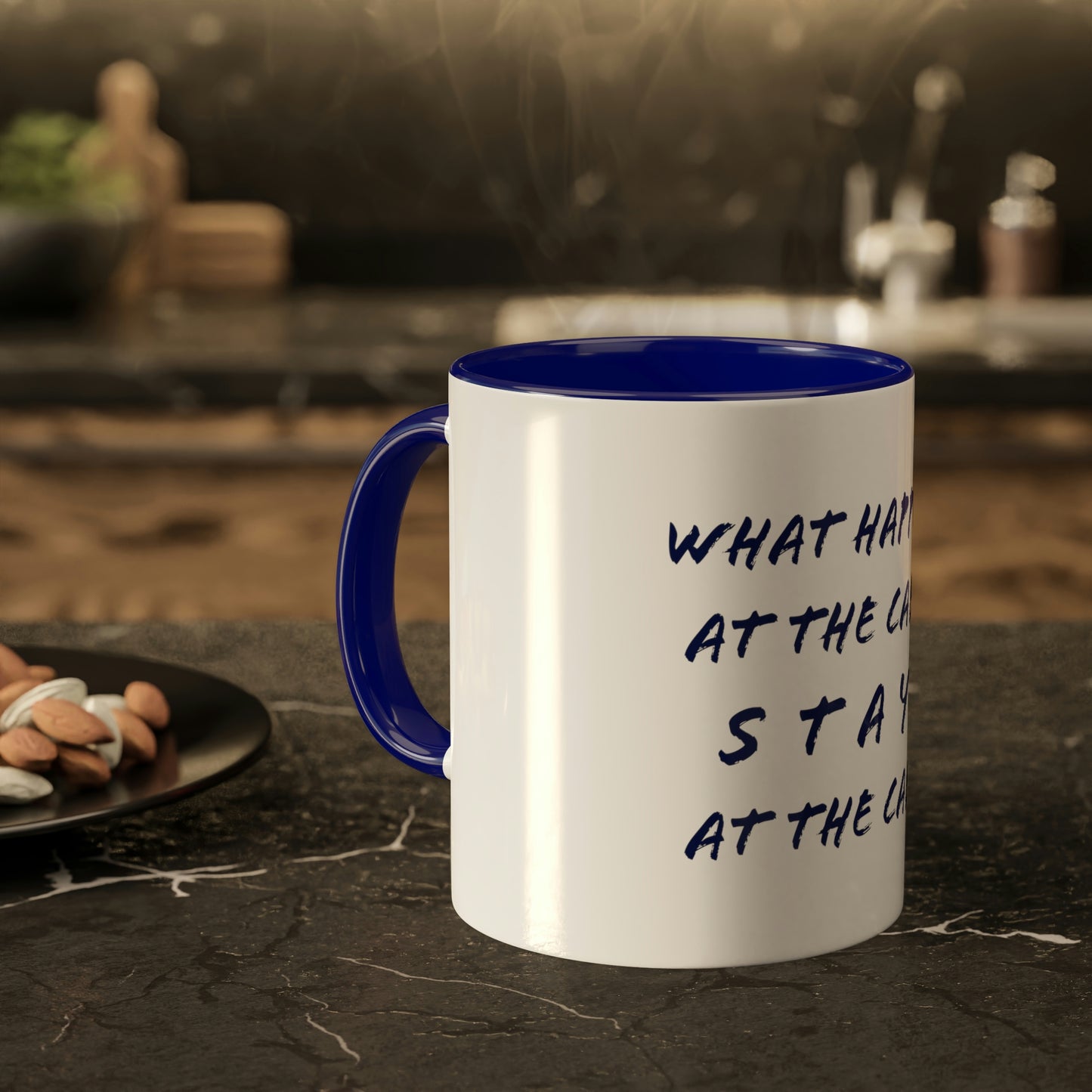 What Happens At The Cabin - Colorful Mugs, 11oz