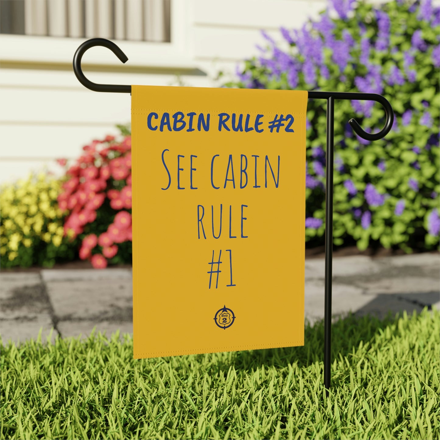 Cabin Rule #2 - Yard / Dock Banner