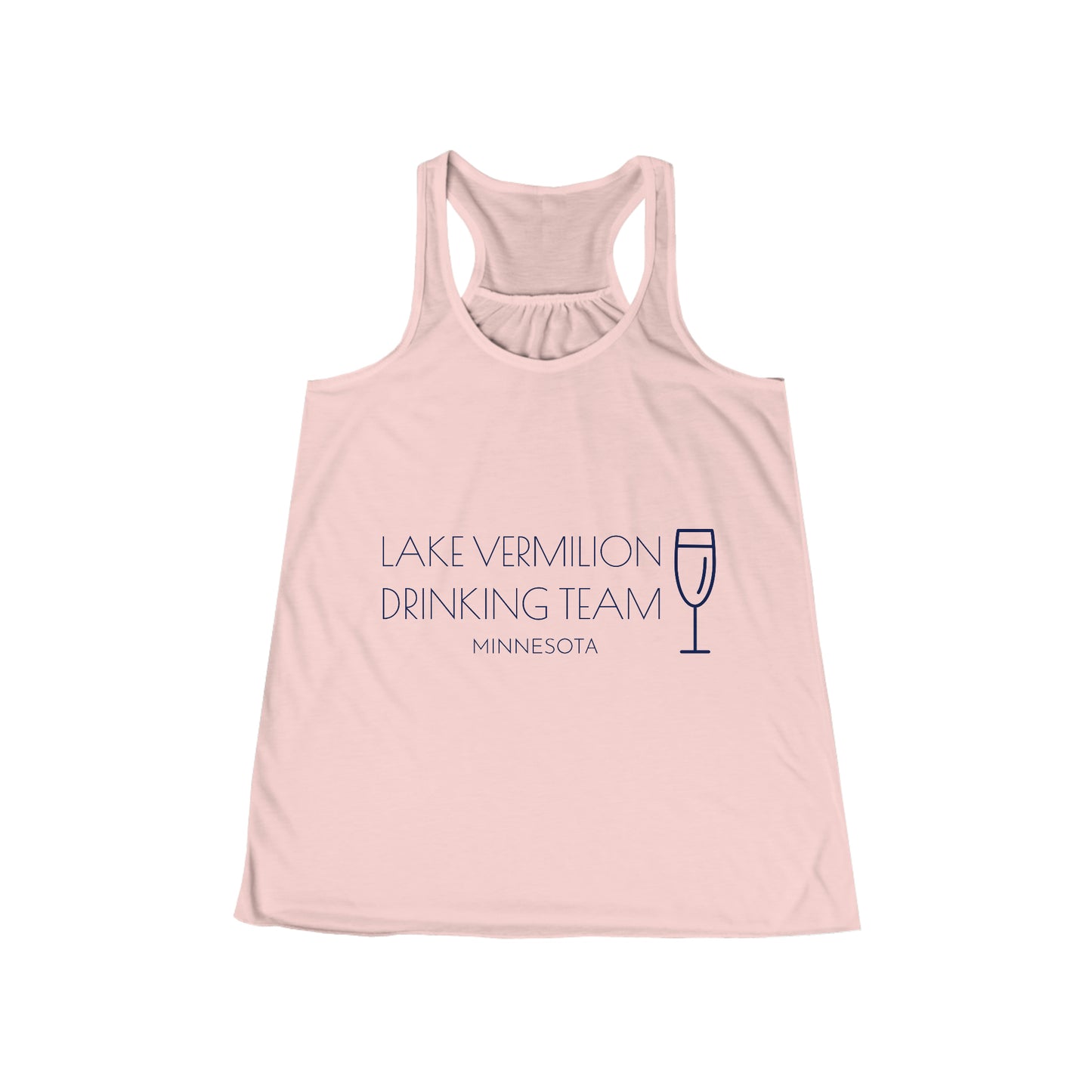 Lake Vermilion Drinkin Team - Wine - Women's Flowy Racerback Tank