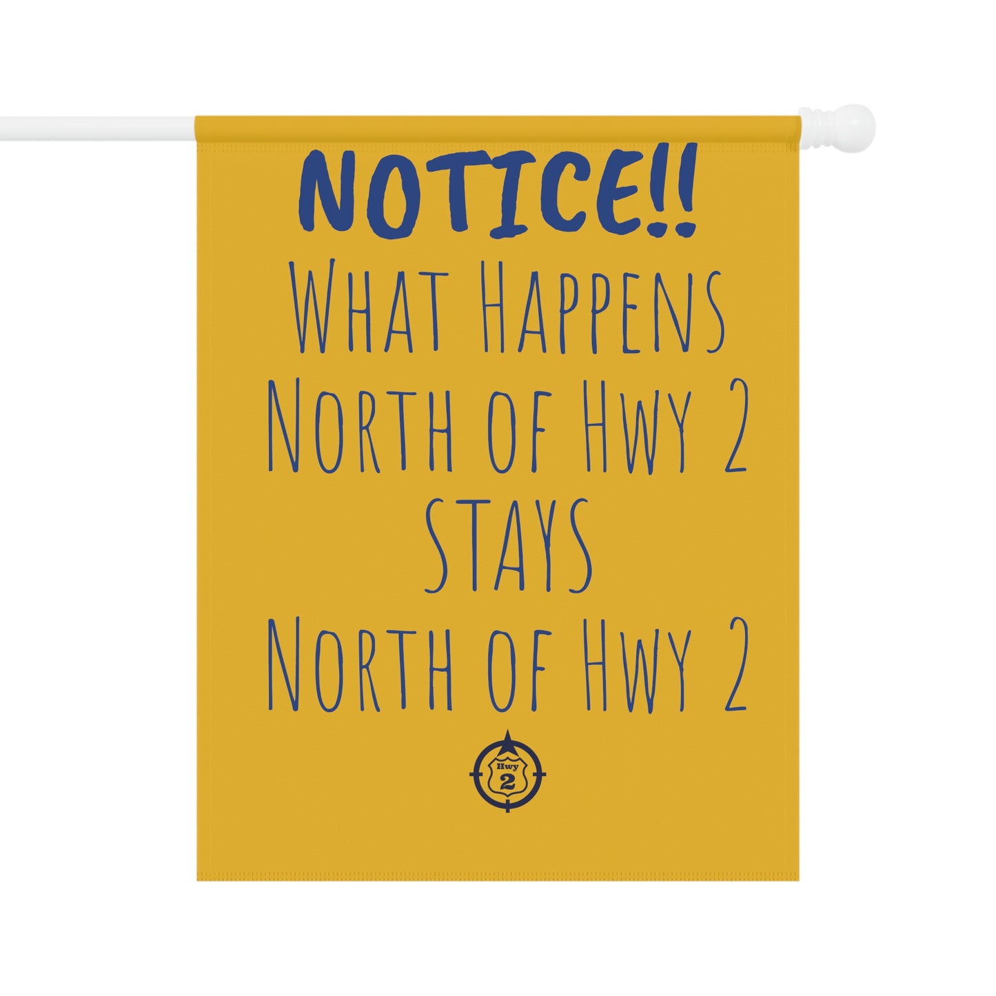 NOTICE!! Cabin Rule - Yard / Dock Banner