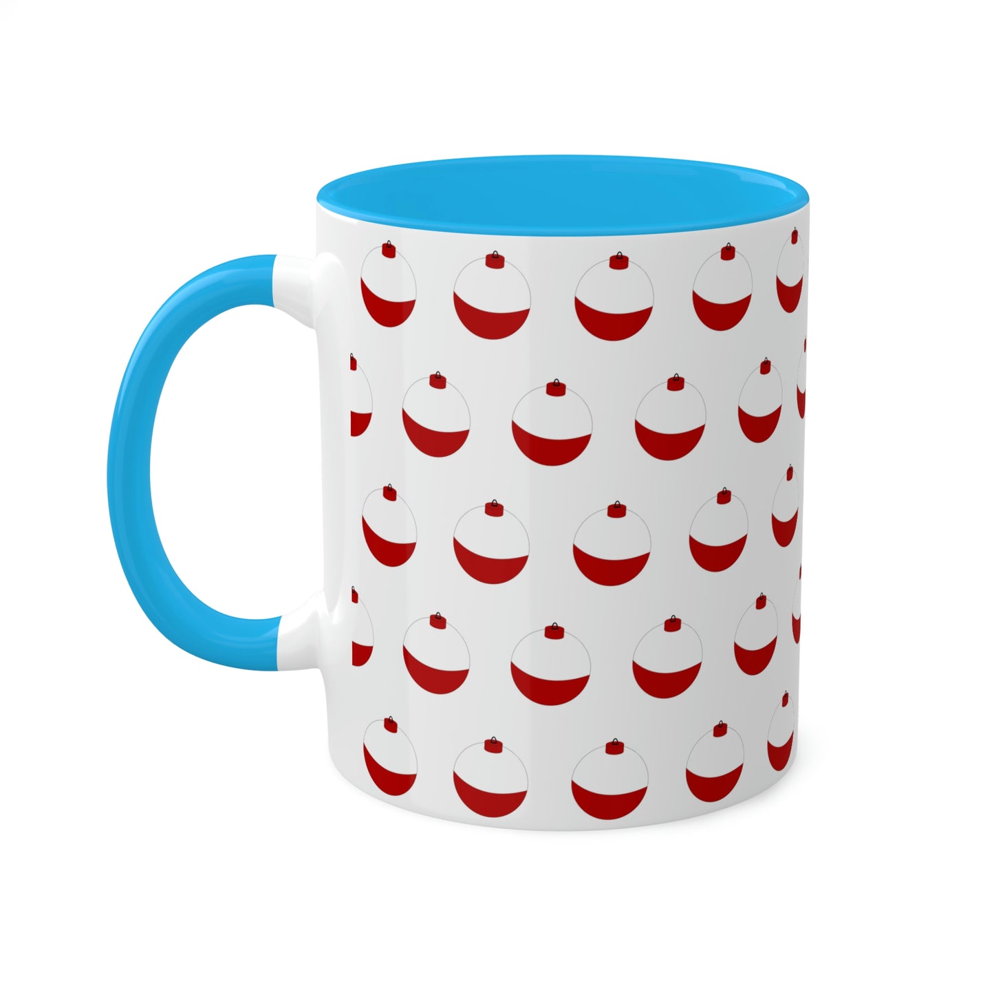 Traditional Red & White Bobber - Colorful Mugs, 11oz
