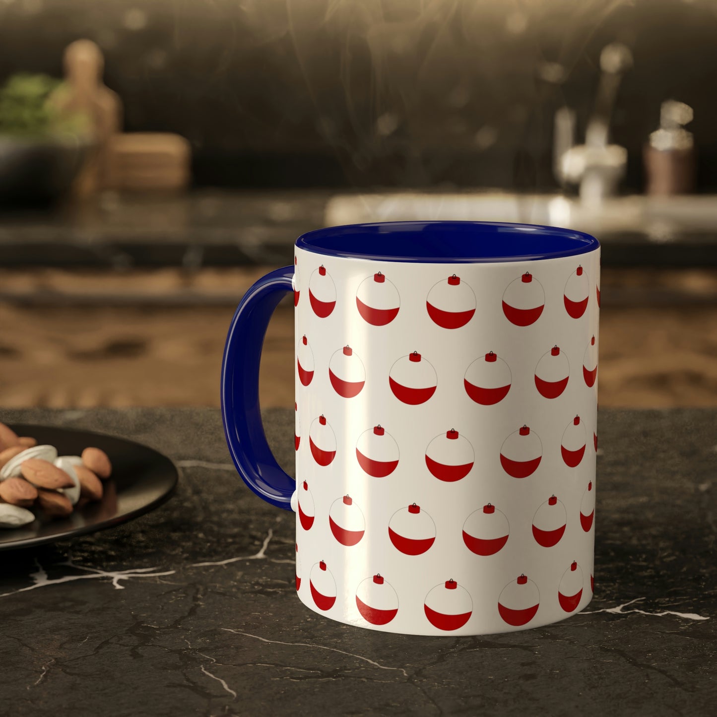 Traditional Red & White Bobber - Colorful Mugs, 11oz