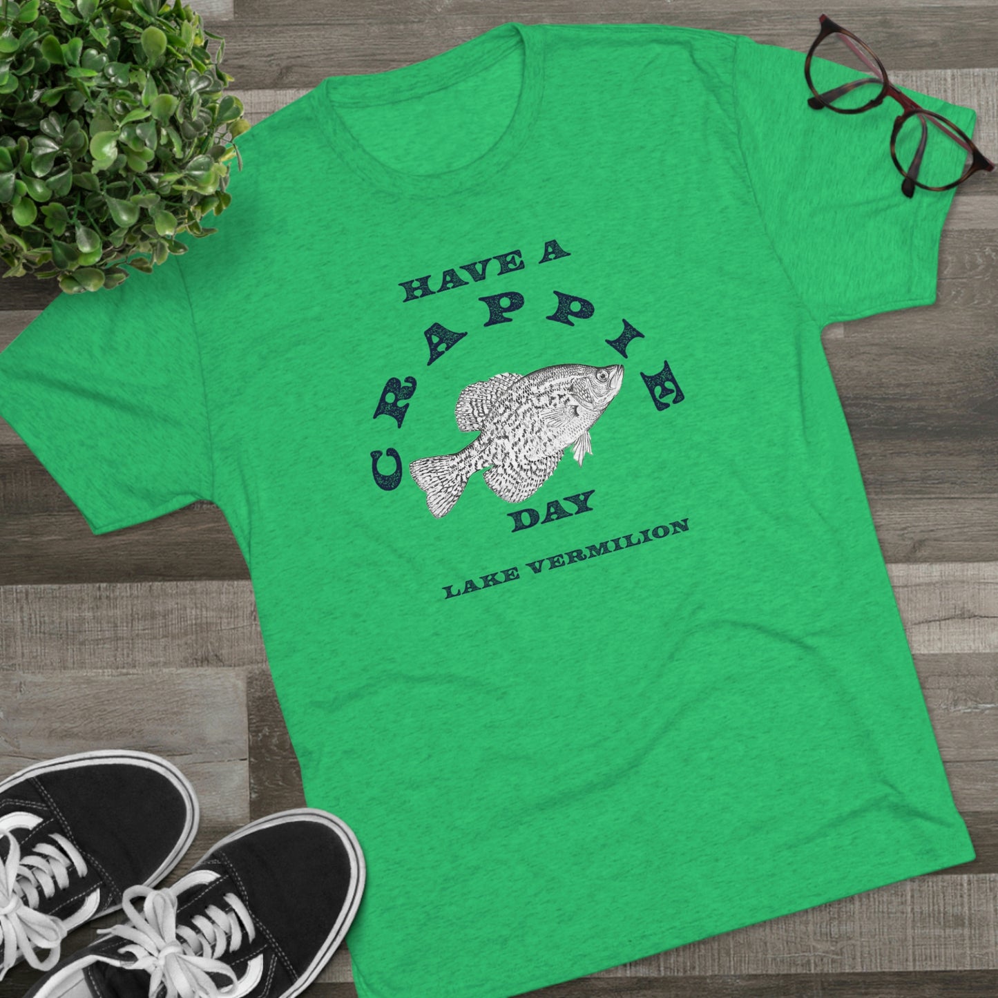 Crappie Day - Lake Vermilion - Unisex Tri-Blend Crew Tee