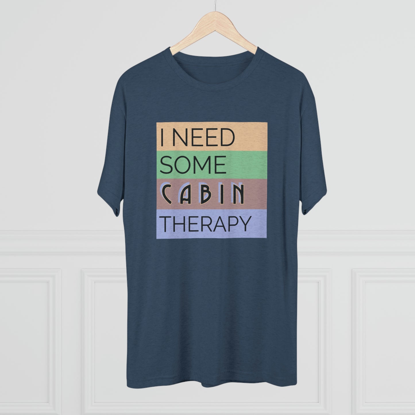 Cabin Therapy - Unisex Tri-Blend Crew Tee