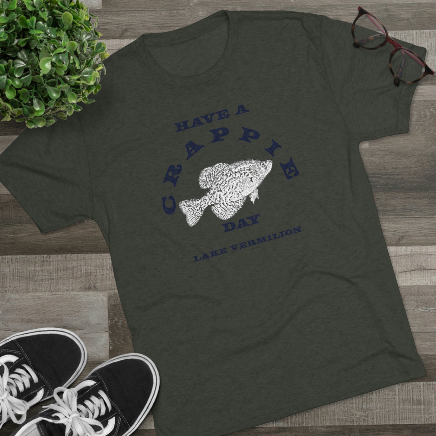 Crappie Day - Lake Vermilion - Unisex Tri-Blend Crew Tee