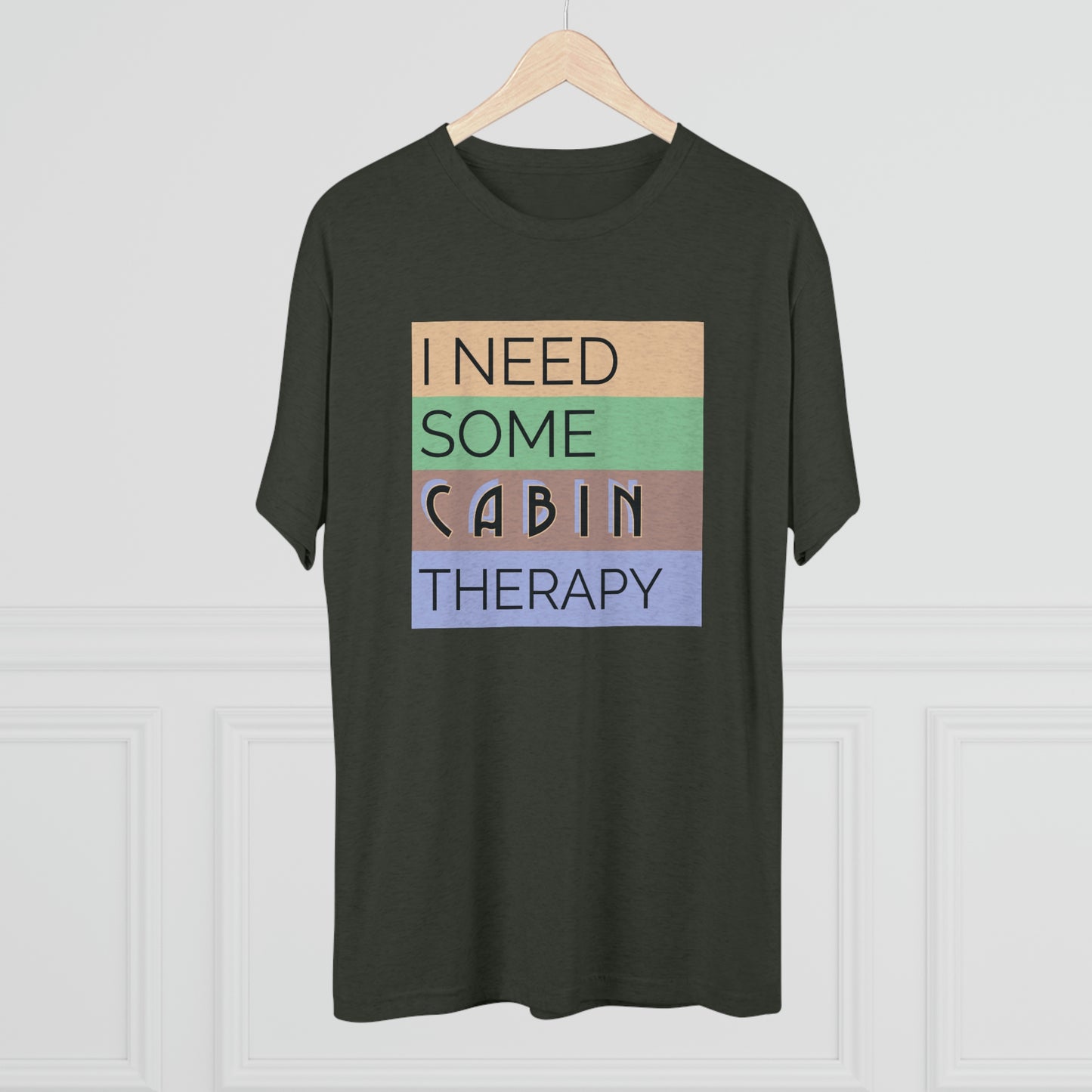 Cabin Therapy - Unisex Tri-Blend Crew Tee