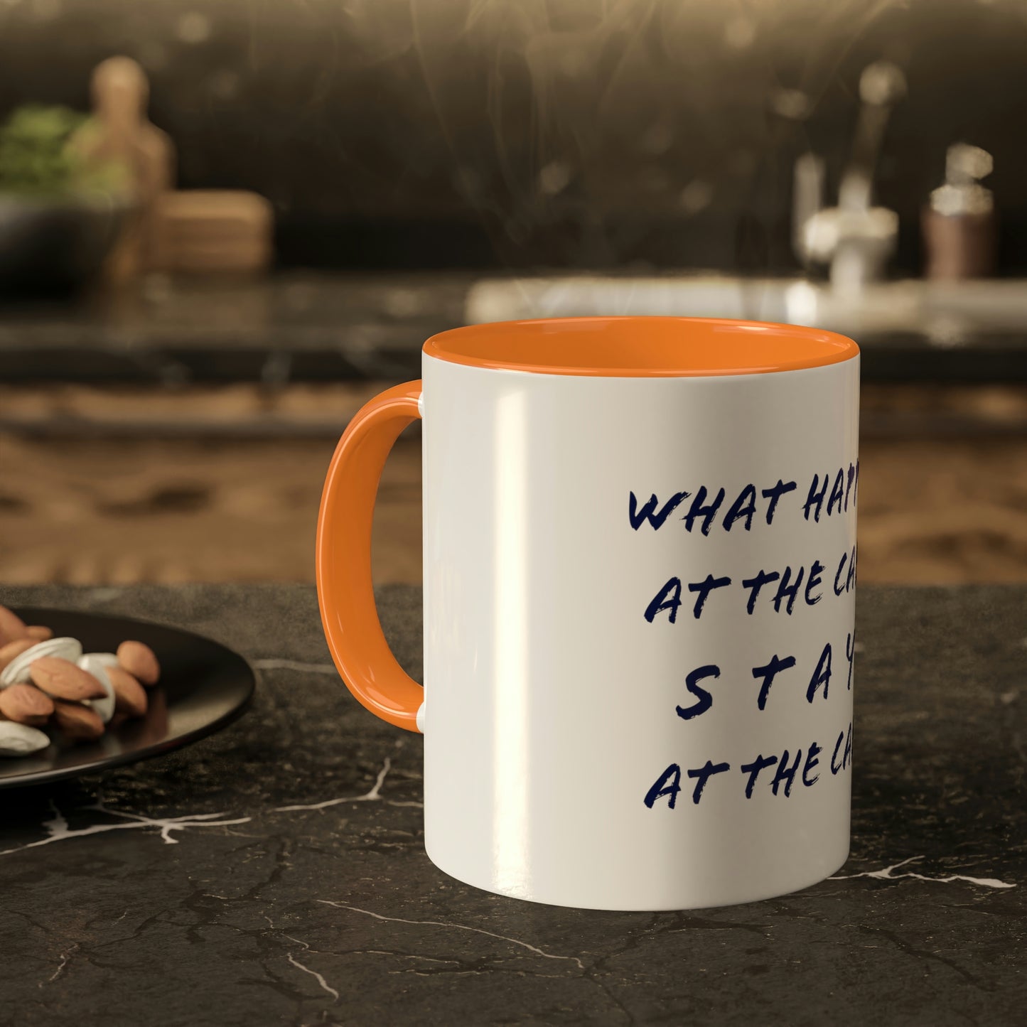 What Happens At The Cabin - Colorful Mugs, 11oz