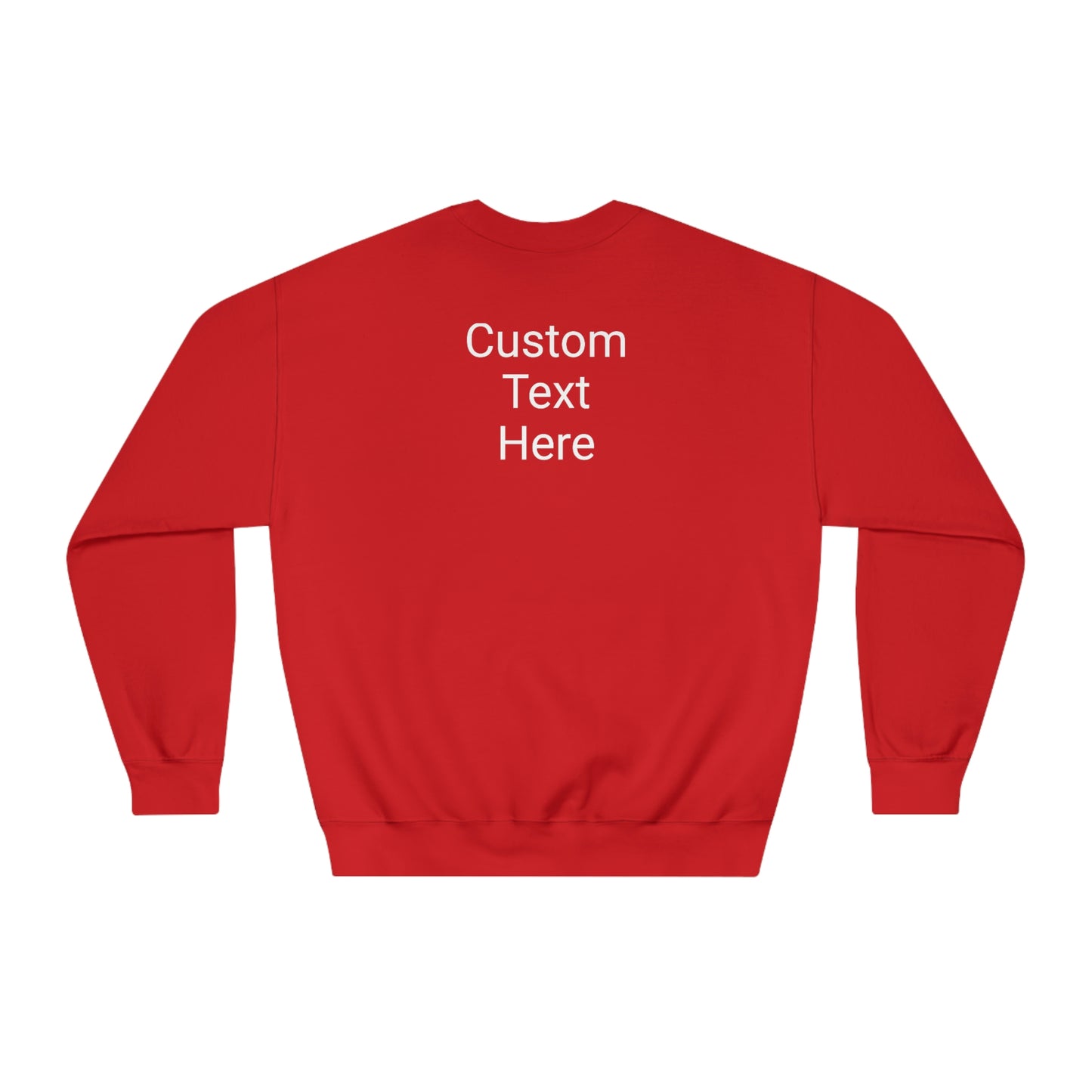 What Happens North of Hwy 2 - With Personalized Back - Unisex DryBlend® Crewneck Sweatshirt