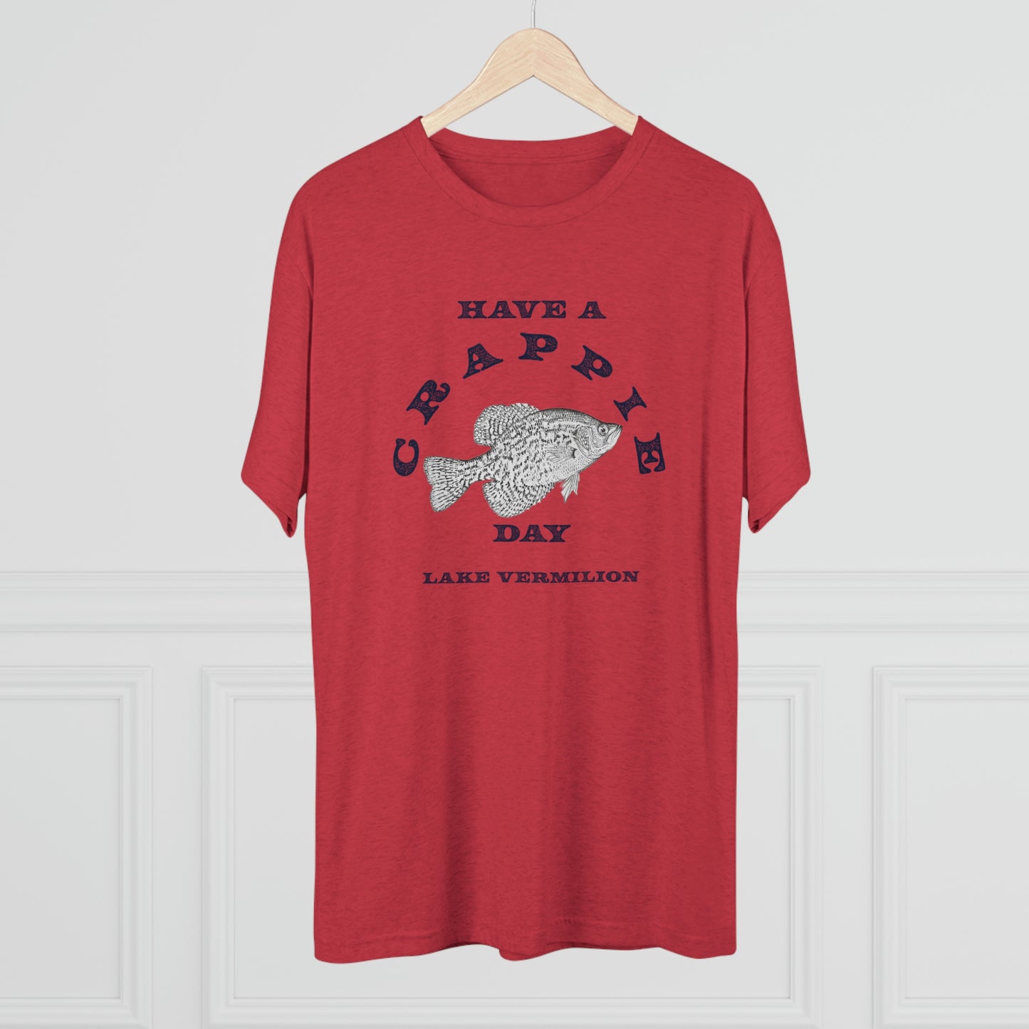 Crappie Day - Lake Vermilion - Unisex Tri-Blend Crew Tee