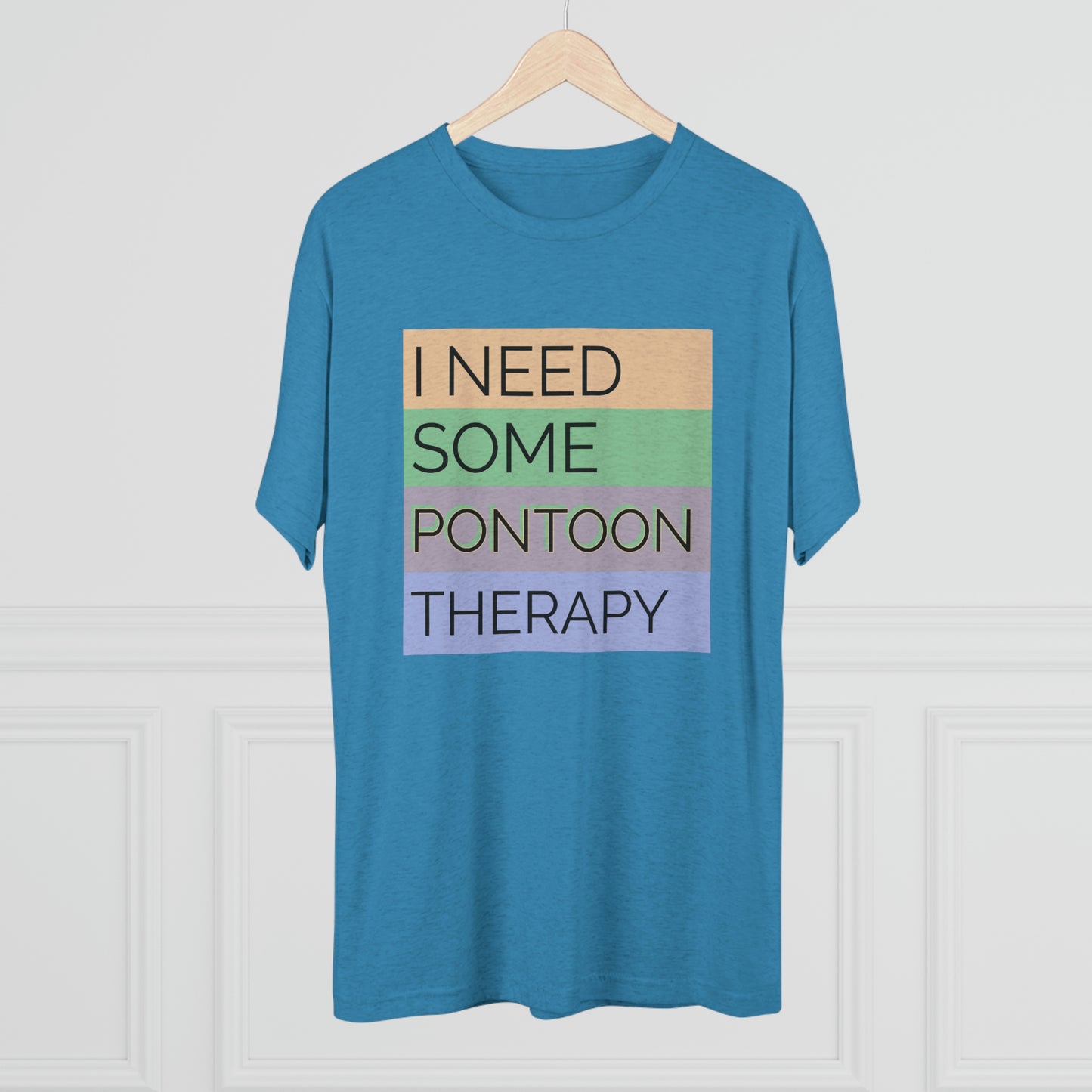 Pontoon Therapy - Unisex Tri-Blend Crew Tee