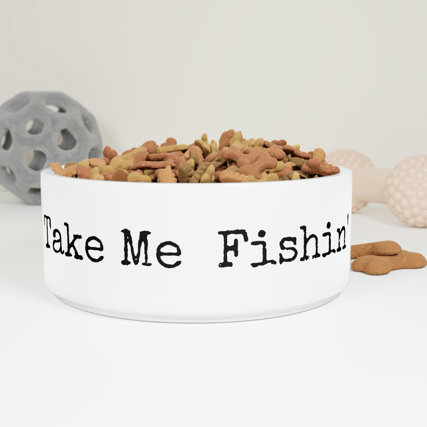 Take Me Fishin' - Cabin / Fishing Theme - Pet Bowl