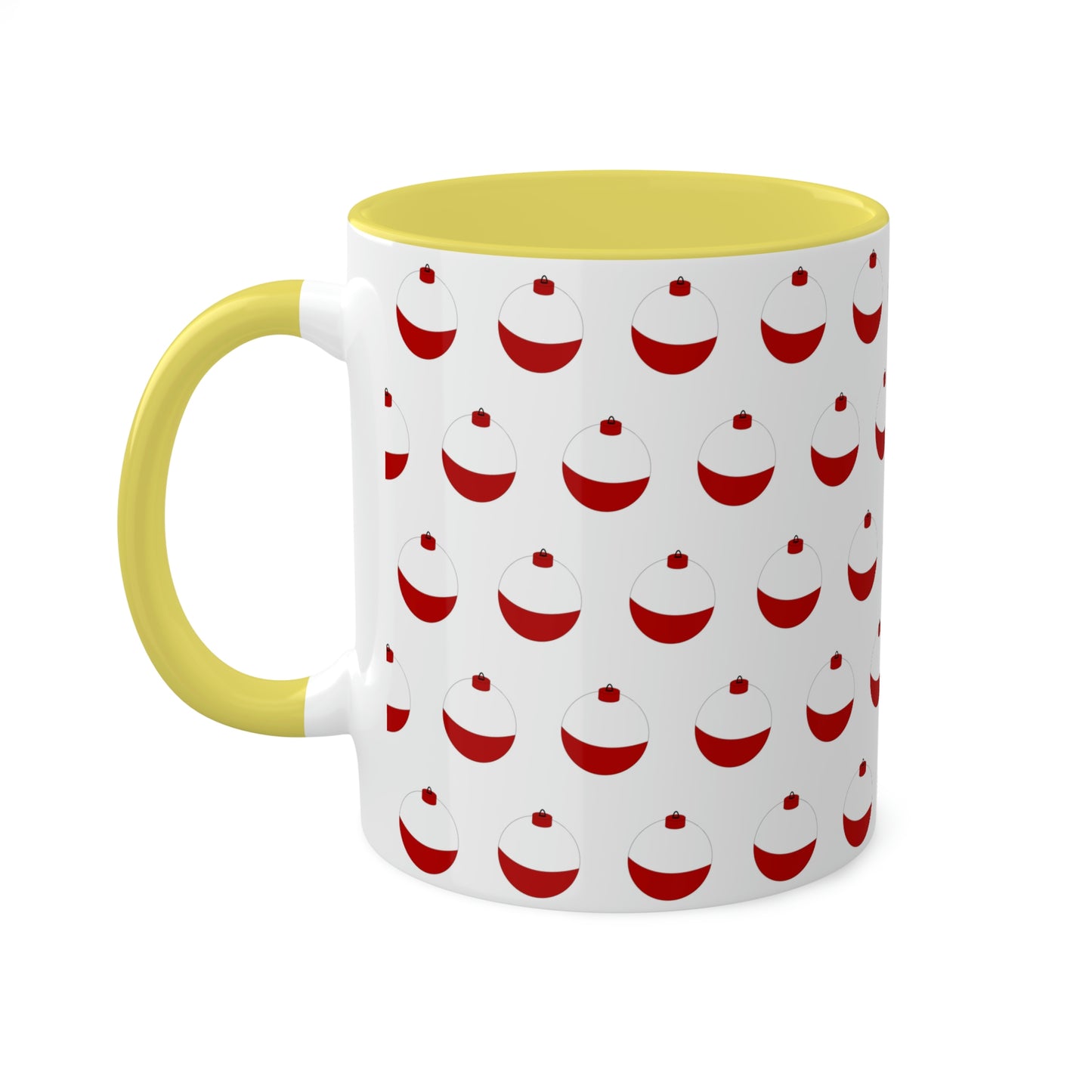 Traditional Red & White Bobber - Colorful Mugs, 11oz