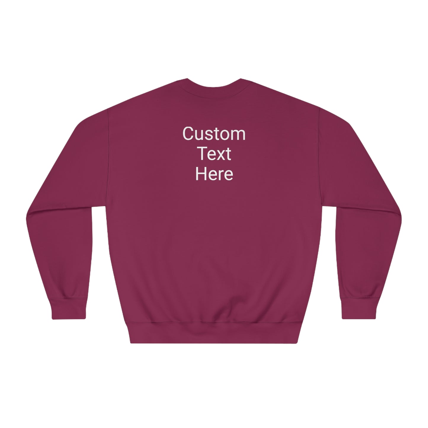 What Happens North of Hwy 2 - With Personalized Back - Unisex DryBlend® Crewneck Sweatshirt