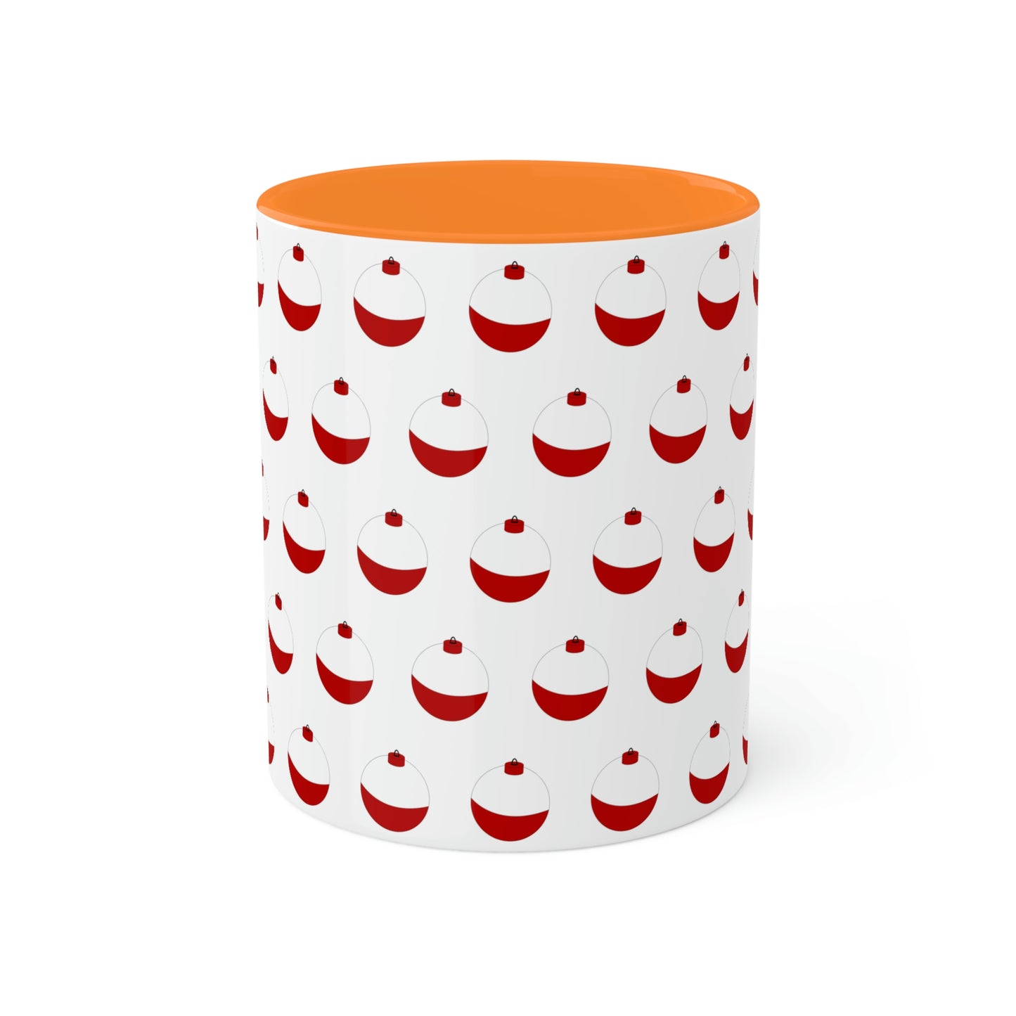 Traditional Red & White Bobber - Colorful Mugs, 11oz