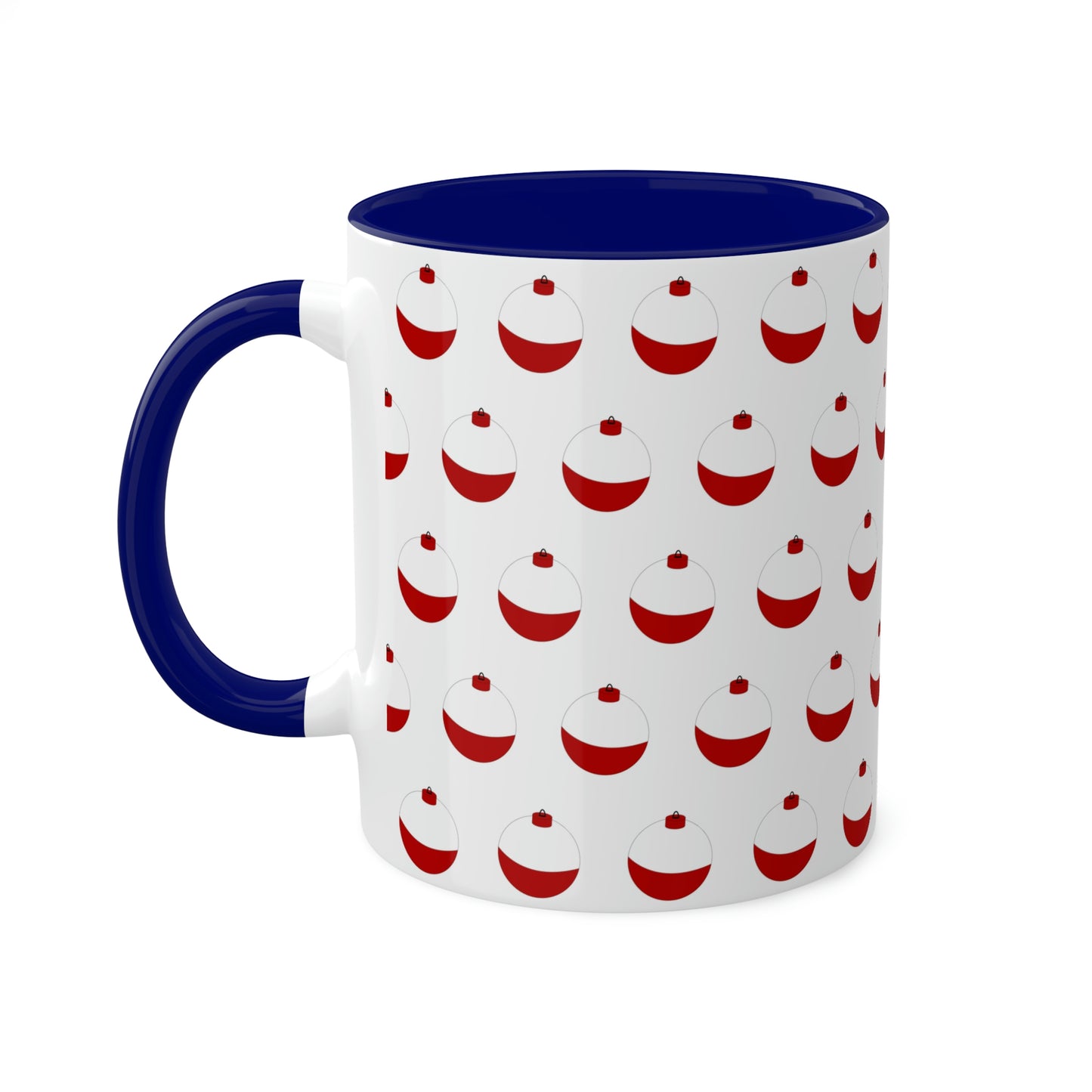 Traditional Red & White Bobber - Colorful Mugs, 11oz
