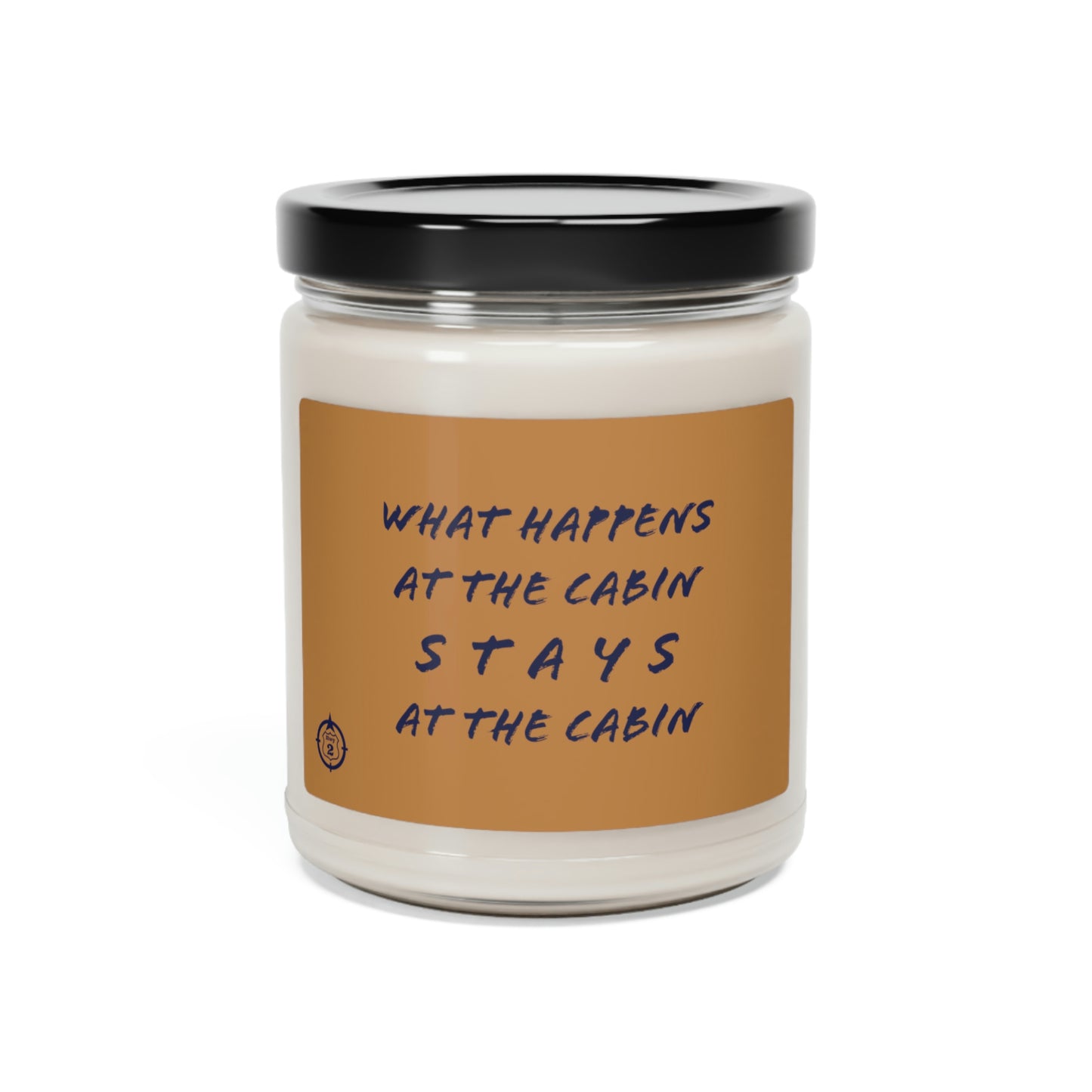 What Happens At The Cabin - Tan/Brown - Scented Soy Candle, 9oz