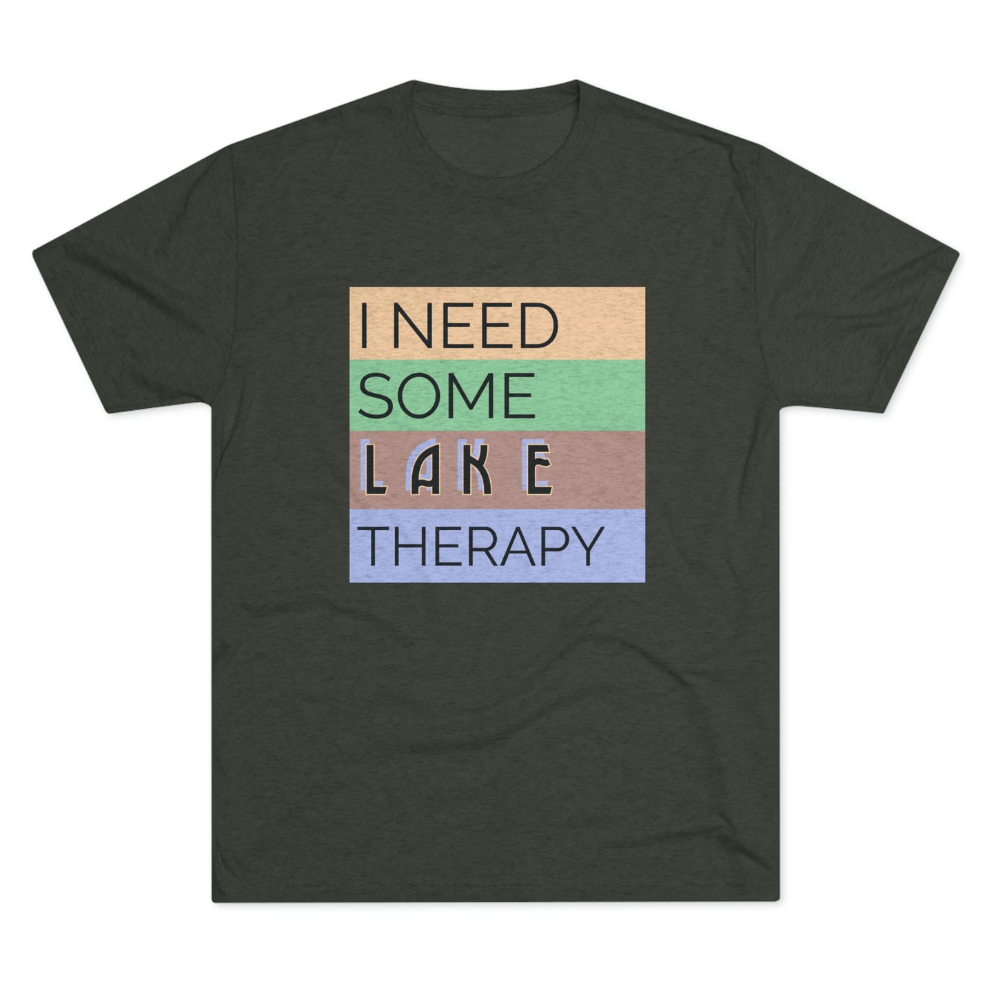 Lake Therapy - Unisex Tri-Blend Crew Tee