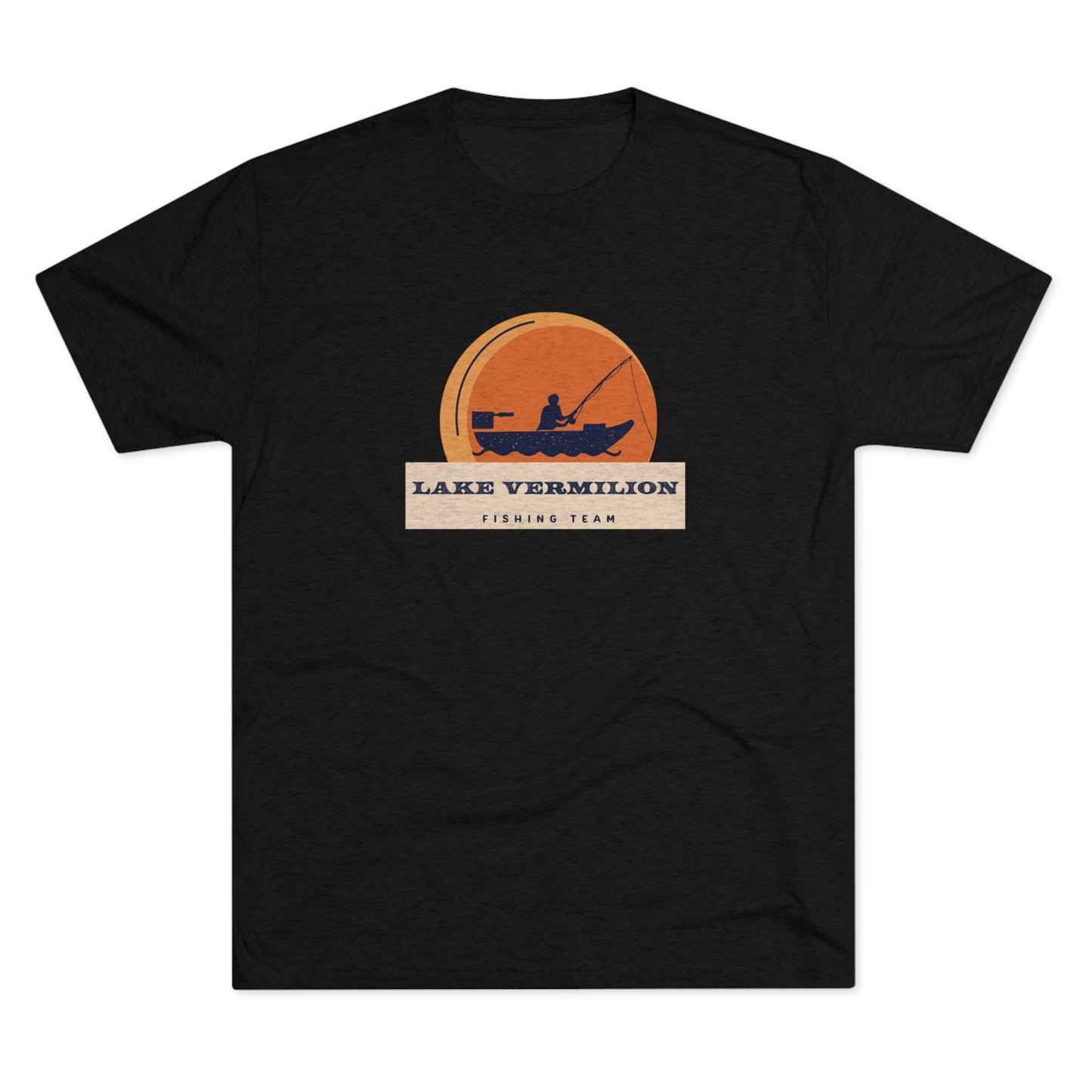 Fishin Team - Lake Vermilion - Unisex Tri-Blend Crew Tee