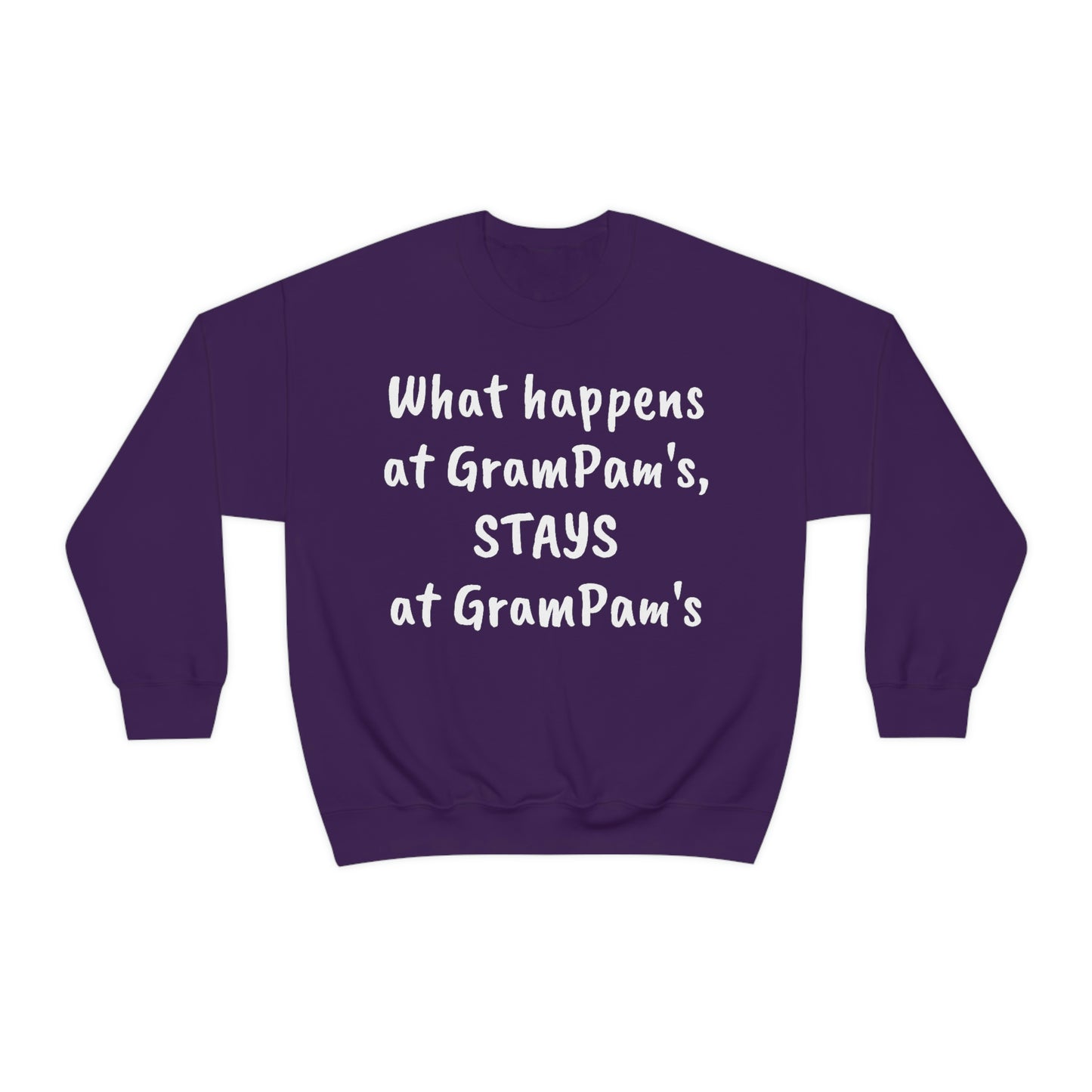 What happens at GramPam's, STAYS at GramPam's - Unisex Heavy Blend™ Crewneck Sweatshirt