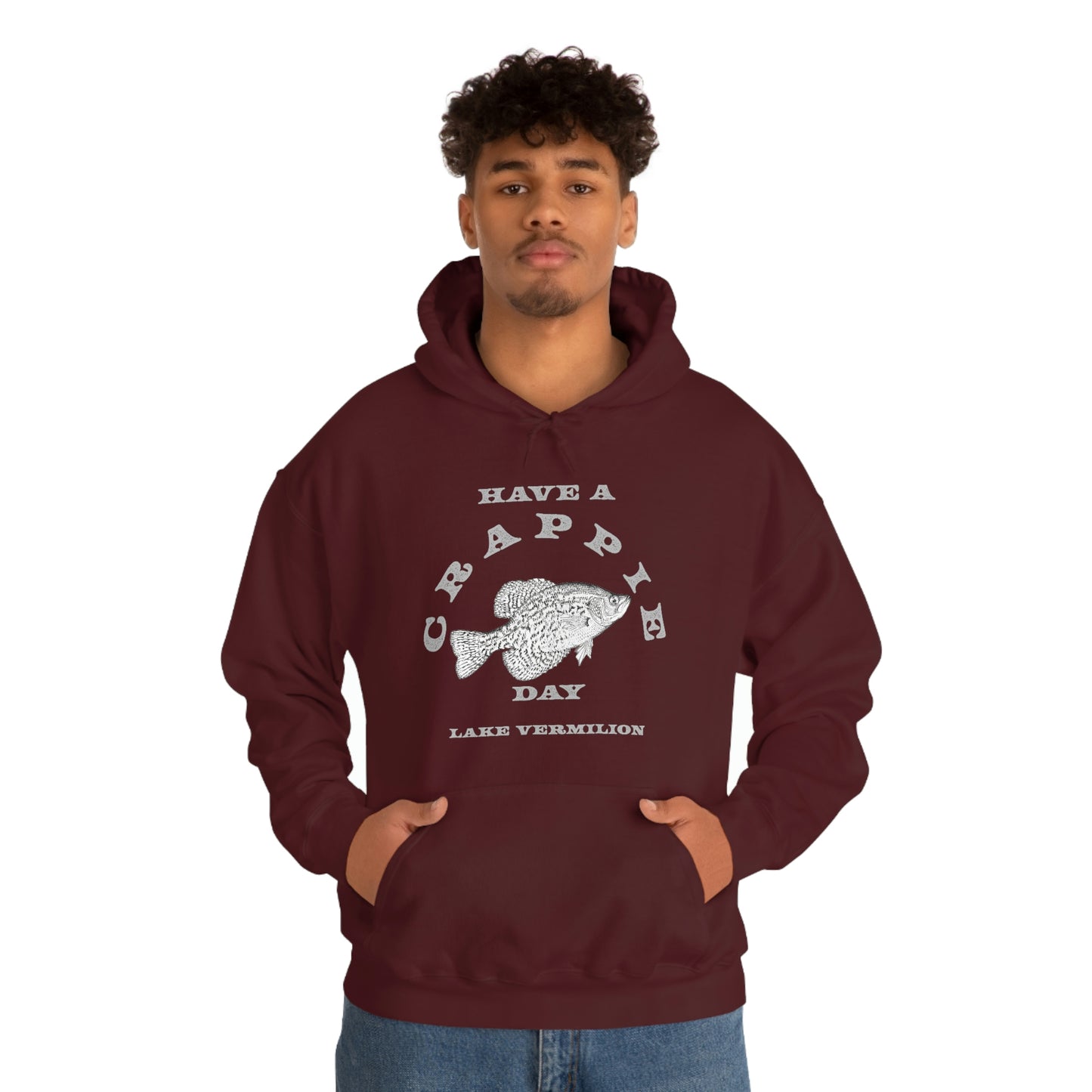 Crappie Day - Lake Vermilion - Fishing - Unisex Heavy Blend™ Hooded Sweatshirt