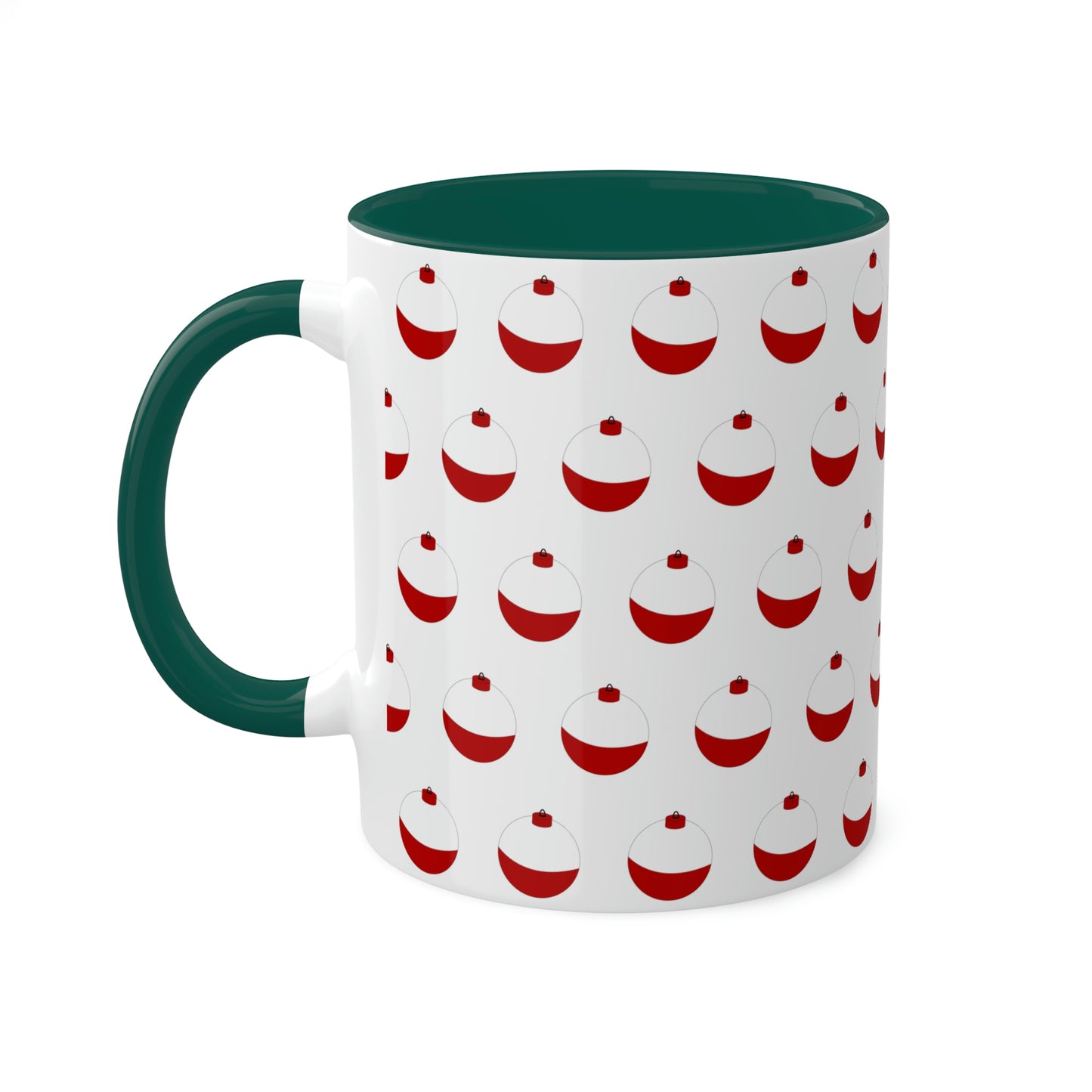 Traditional Red & White Bobber - Colorful Mugs, 11oz
