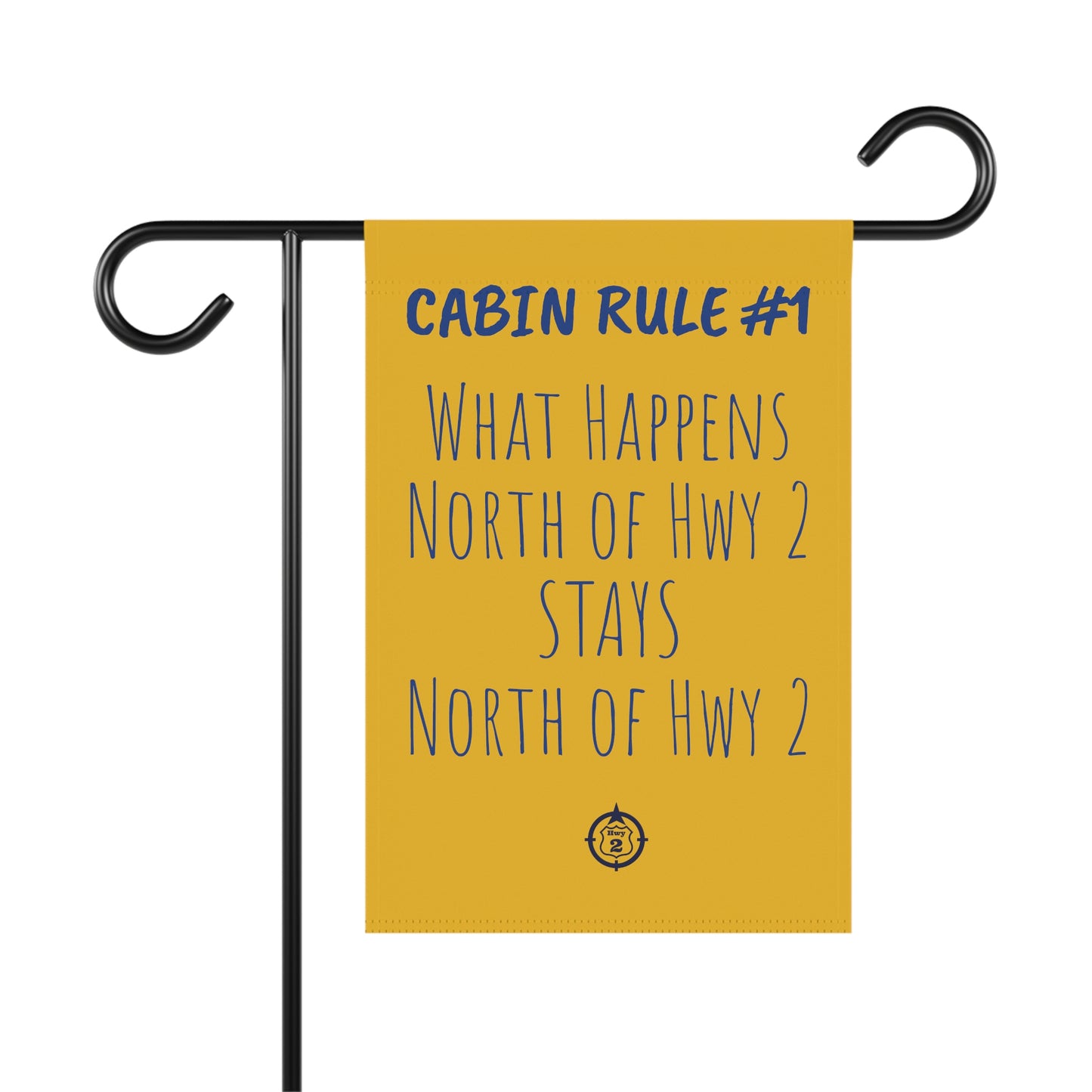 Cabin Rule #1 - Yard / Dock Banner