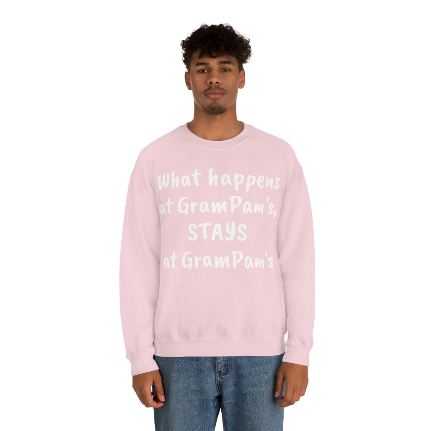 What happens at GramPam's, STAYS at GramPam's - Unisex Heavy Blend™ Crewneck Sweatshirt