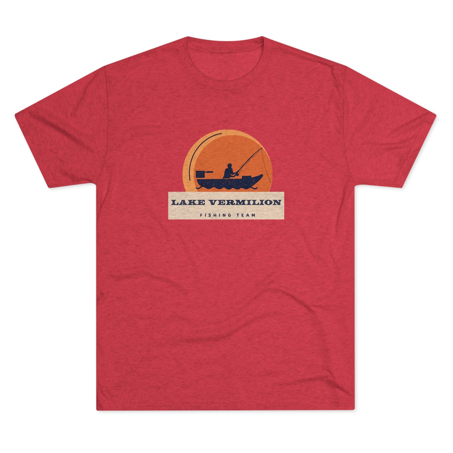 Fishin Team - Lake Vermilion - Unisex Tri-Blend Crew Tee