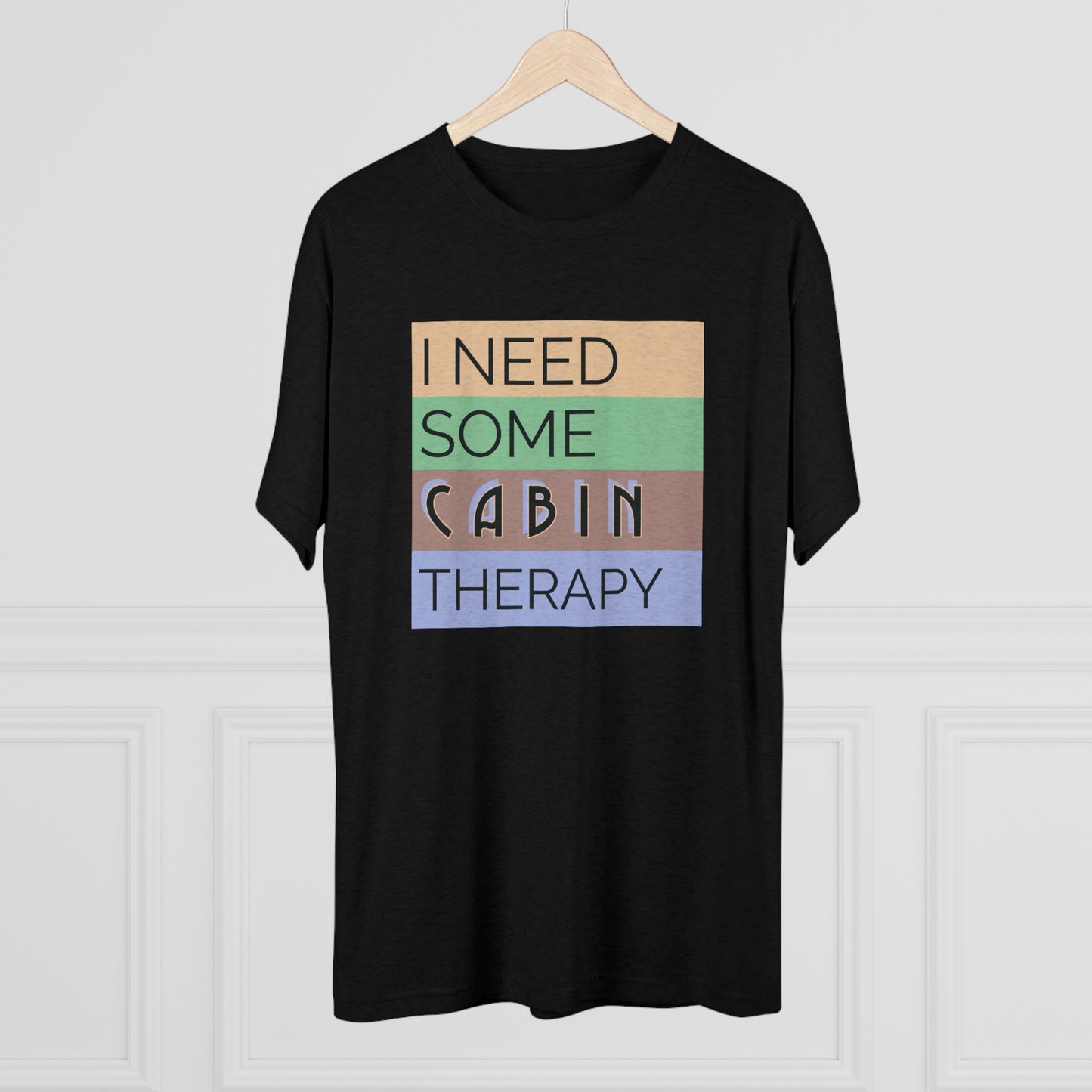 Cabin Therapy - Unisex Tri-Blend Crew Tee