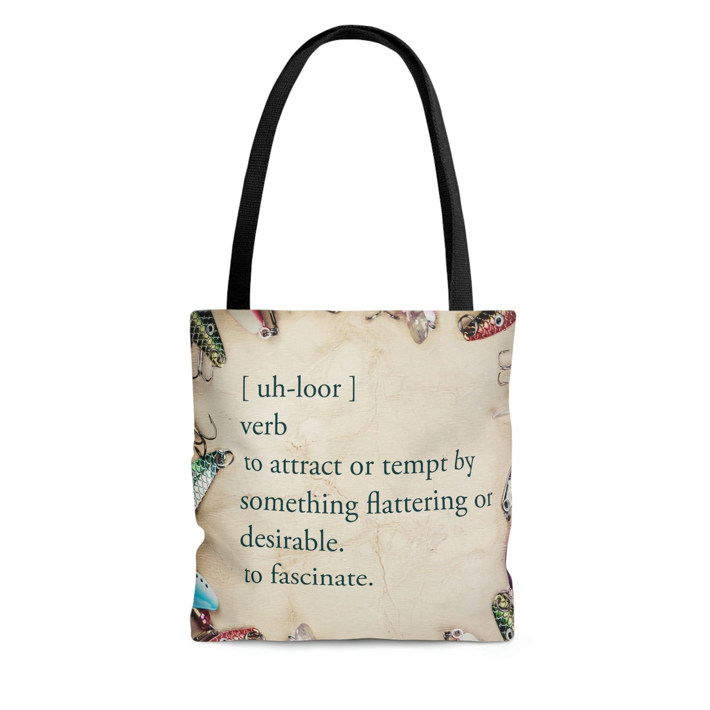 Allure - uh loor - Fishing Theme Boat / Beach Bag - Lake Vermilion - MN - AOP Tote Bag