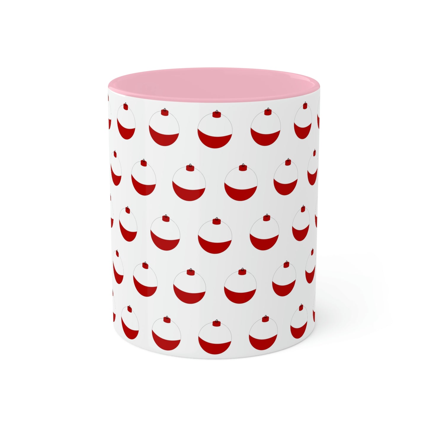 Traditional Red & White Bobber - Colorful Mugs, 11oz