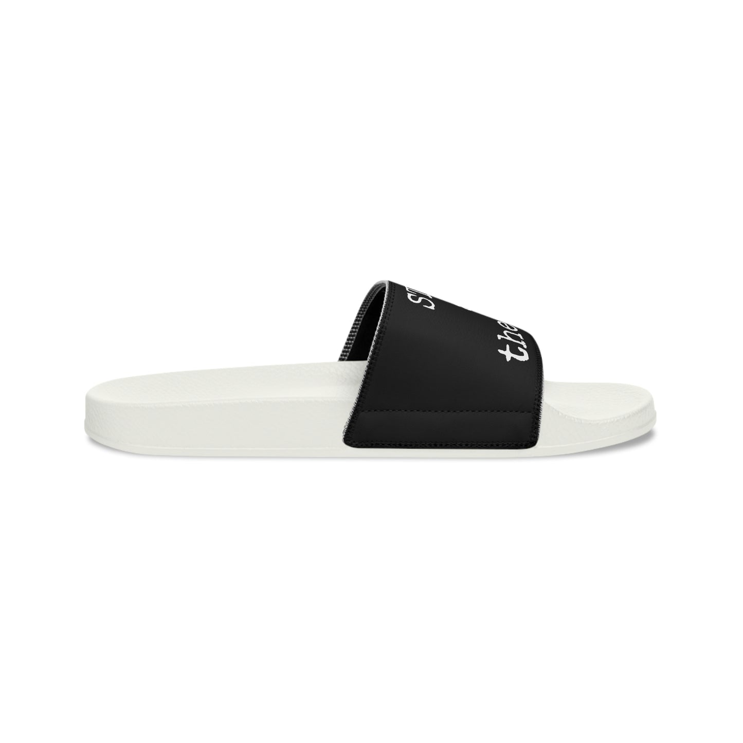 What Happens At The Lake - Black - Women's Slide Sandals