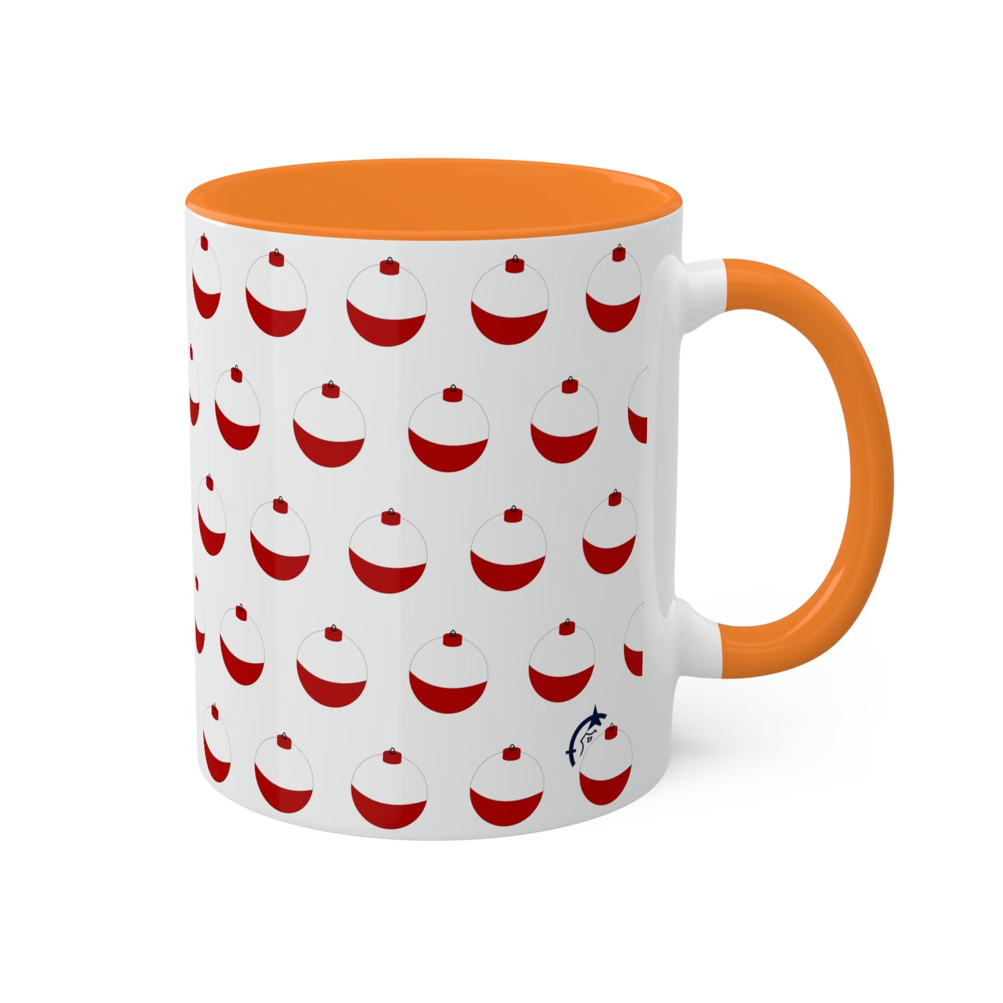 Traditional Red & White Bobber - Colorful Mugs, 11oz