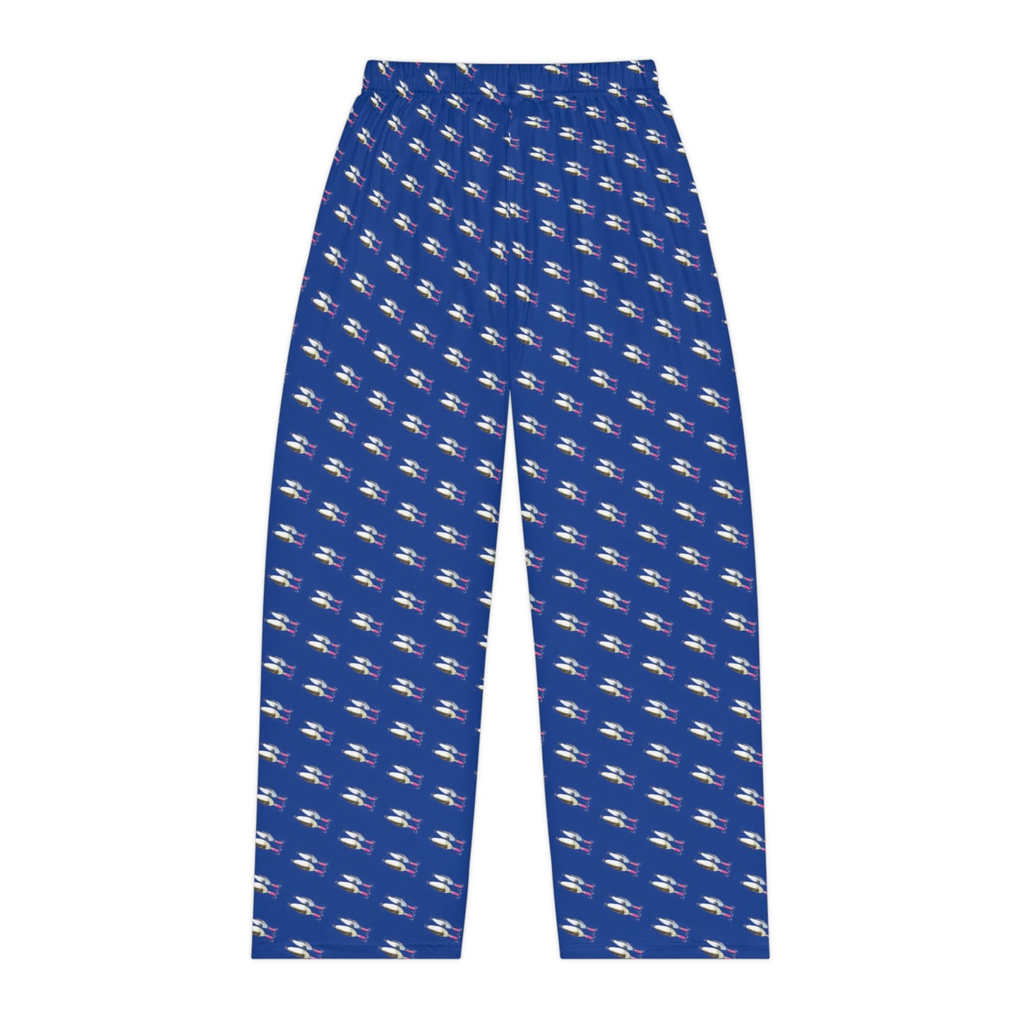 Fishing Lure - Fishing Theme - Bait - Women's Pajama Pants - Dark Blue