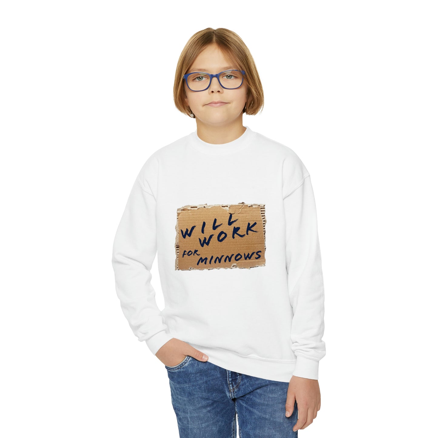 Will Work For Minnows - Toddler & Youth Sweatshirt