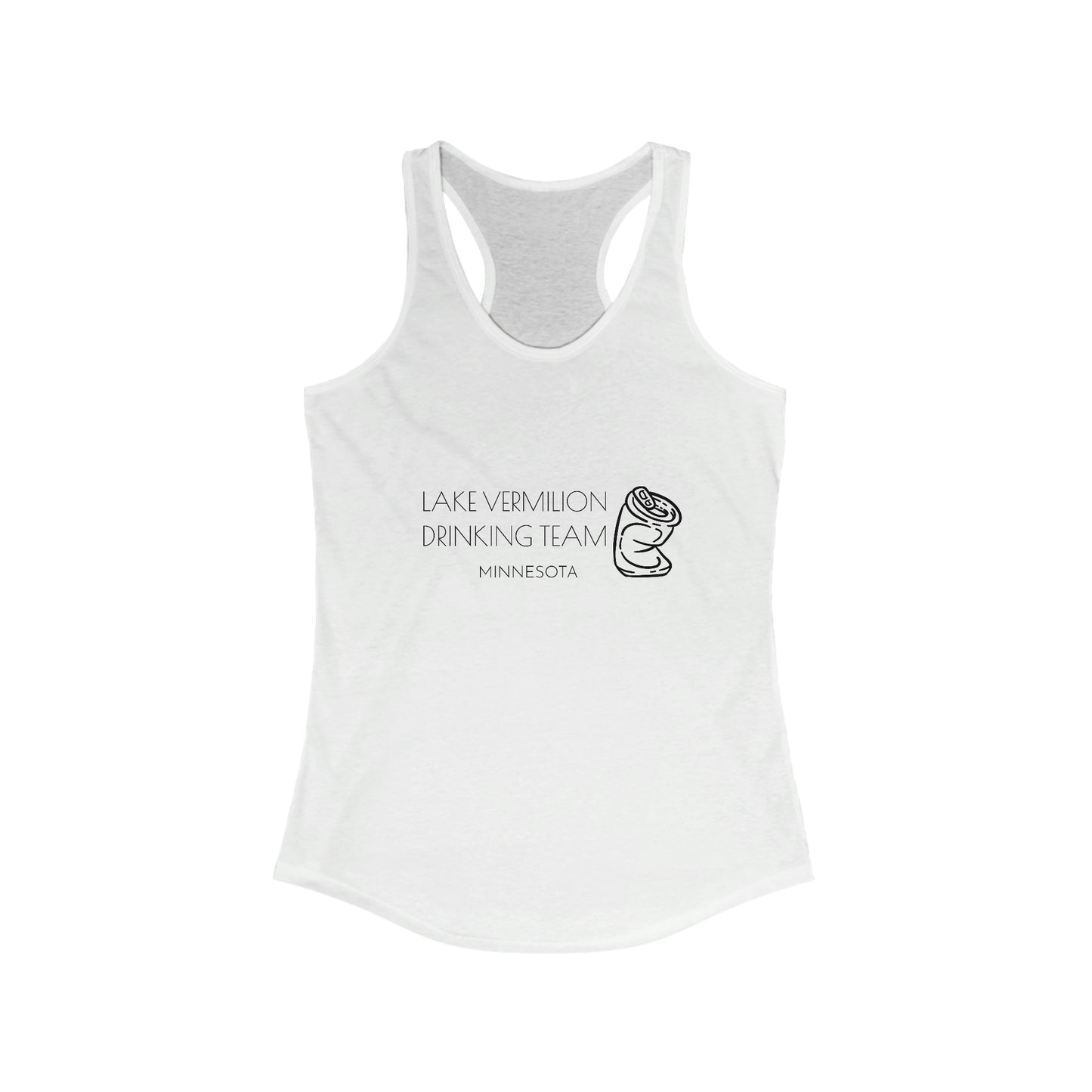 Lake Vermilion Drinking Team - Crushed Can - Women's Ideal Racerback Tank