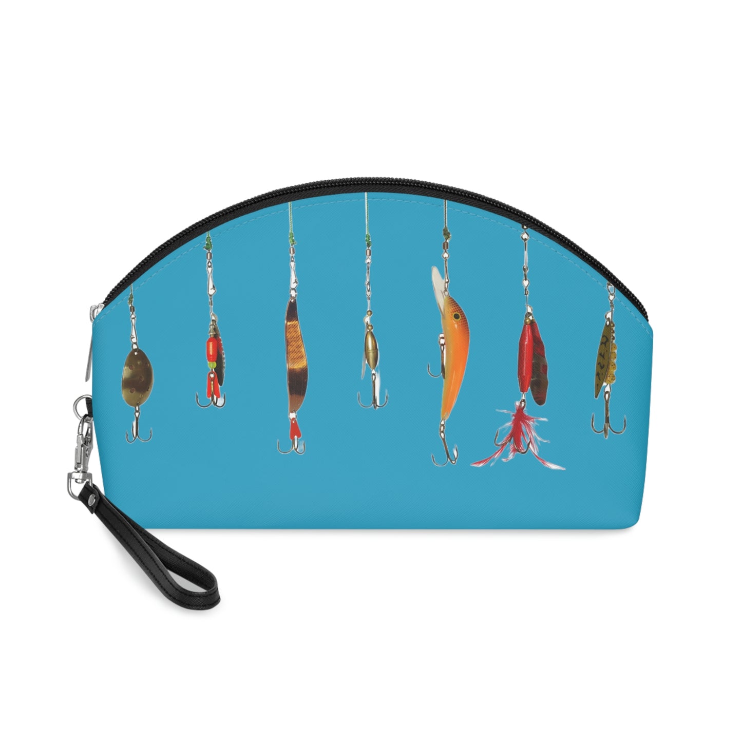 Fishing Theme Boat / Beach Bag - Lures - Turquoise