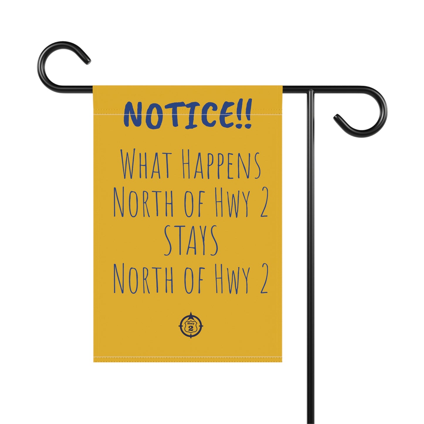 NOTICE!! Cabin Rule - Yard / Dock Banner