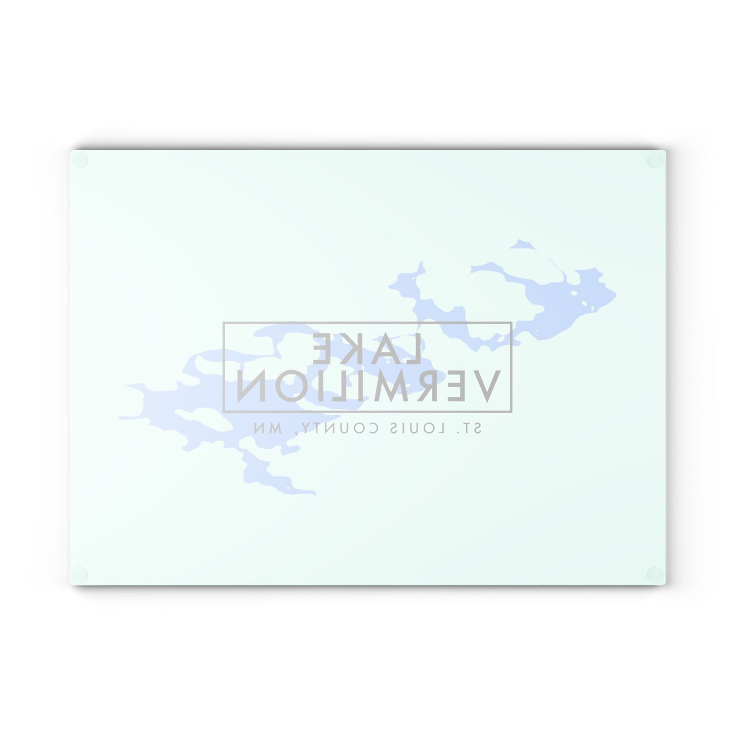 Lake Vermilion - White backed - Glass Cutting Board
