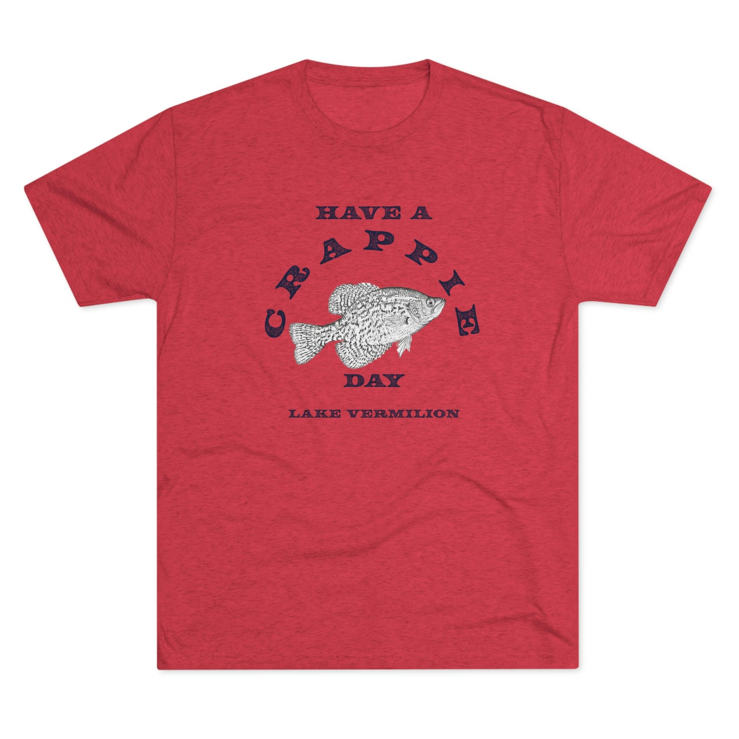 Crappie Day - Lake Vermilion - Unisex Tri-Blend Crew Tee
