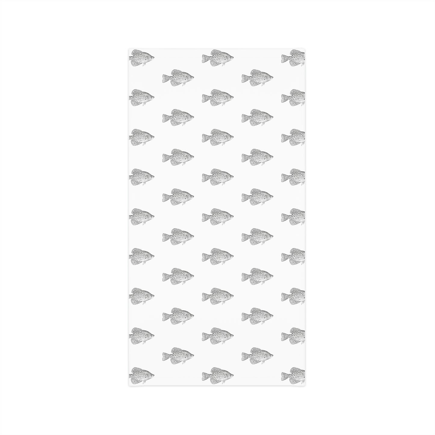 Summer Weather - Crappie - Pattern - Fishing / Boating Lightweight Neck Gaiter - White