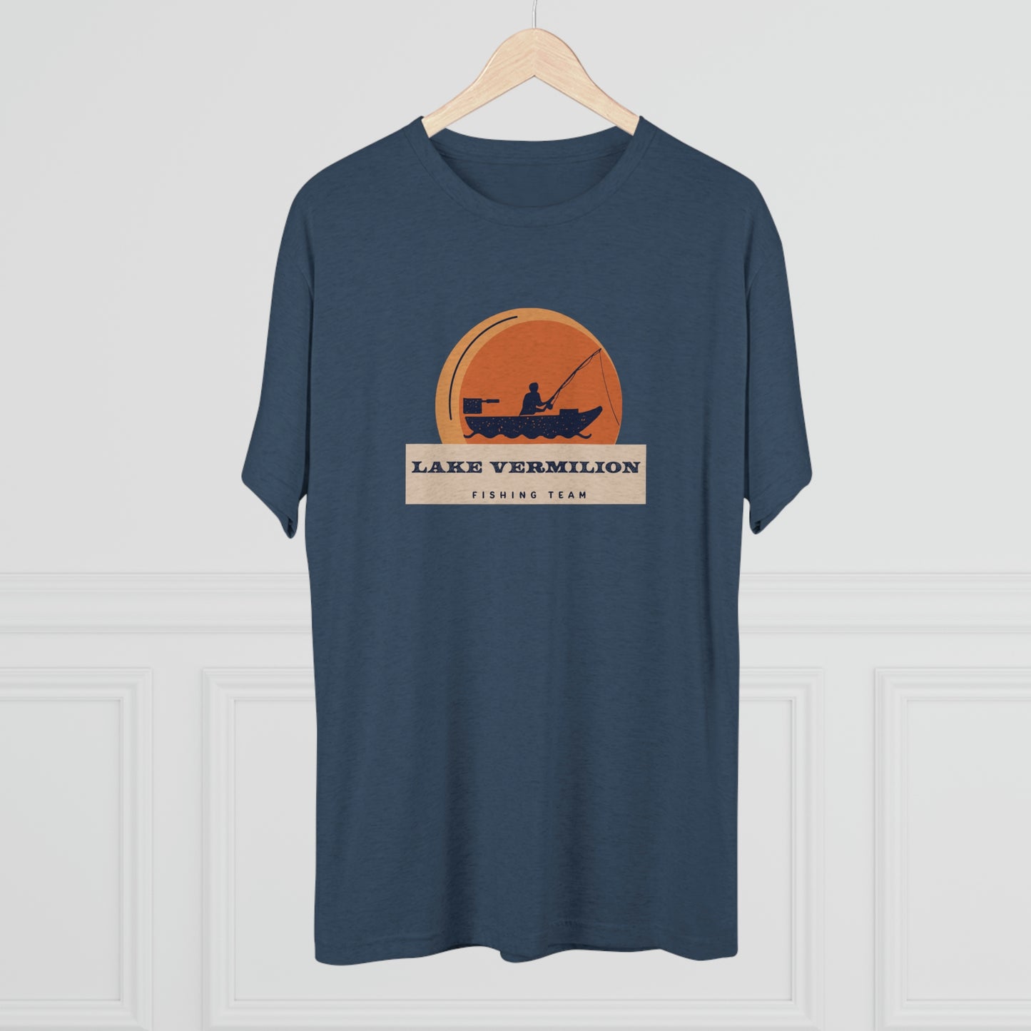 Fishin Team - Lake Vermilion - Unisex Tri-Blend Crew Tee
