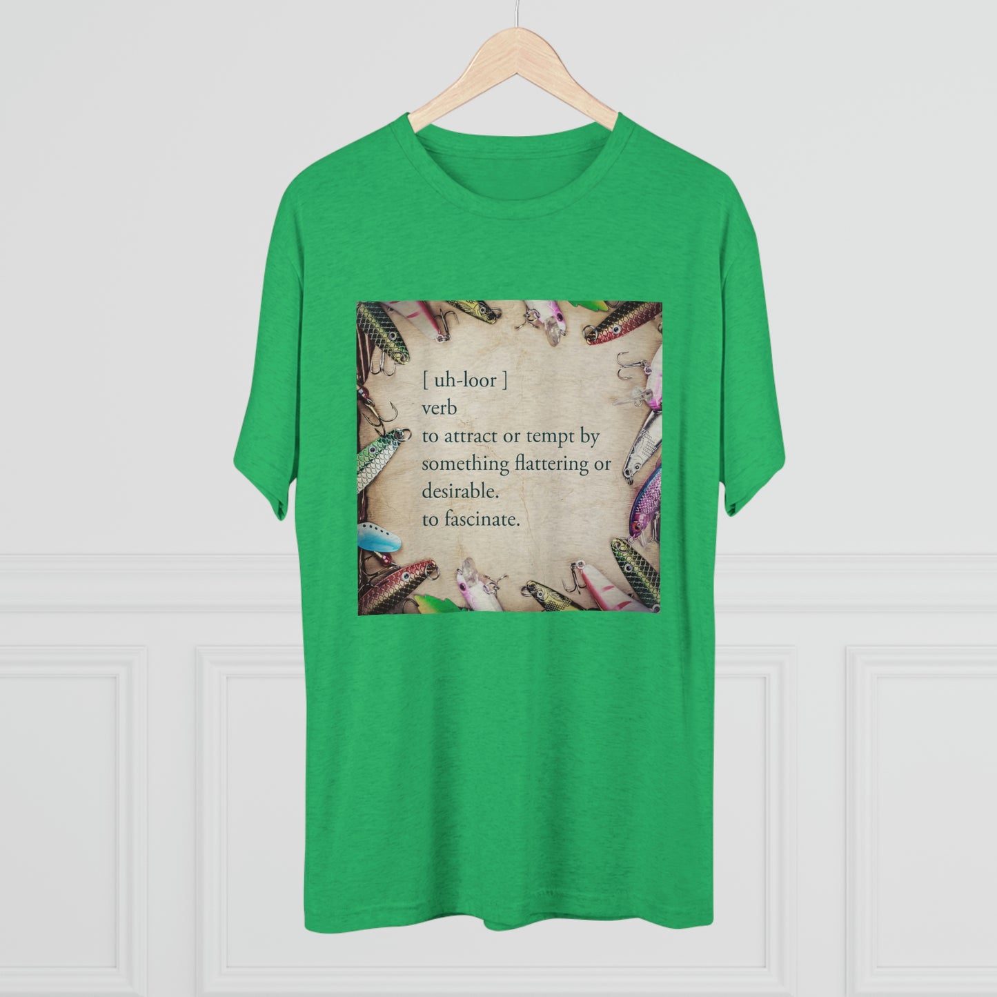 Allure - Bait - Fishing - Unisex Tri-Blend Crew Tee