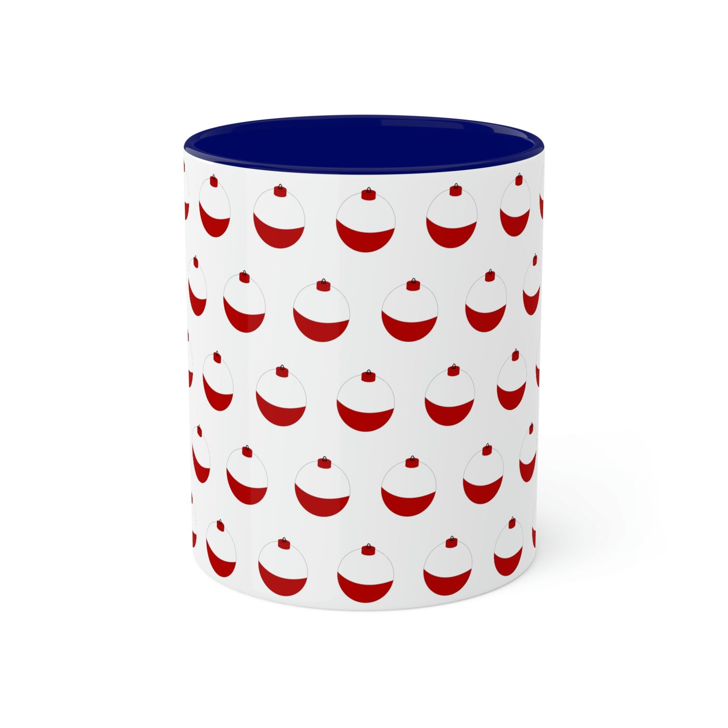 Traditional Red & White Bobber - Colorful Mugs, 11oz