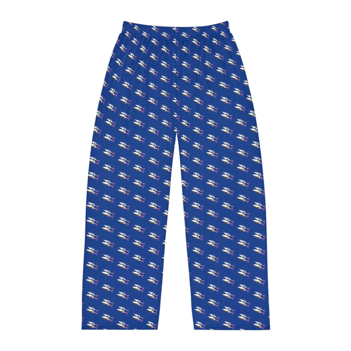 Fishing Lure - Fishing Theme - Bait - Men's Pajama Pants - Dark Blue