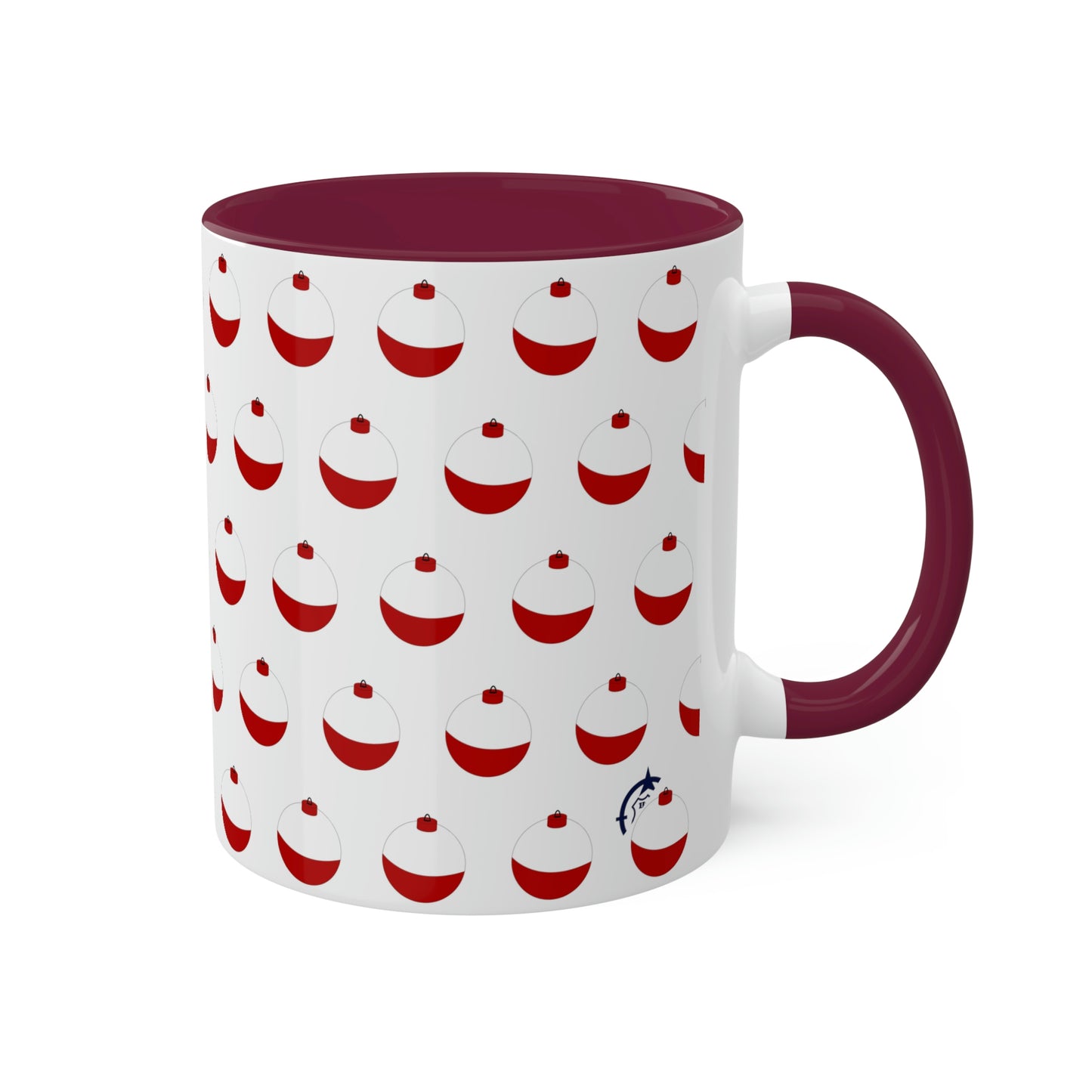 Traditional Red & White Bobber - Colorful Mugs, 11oz