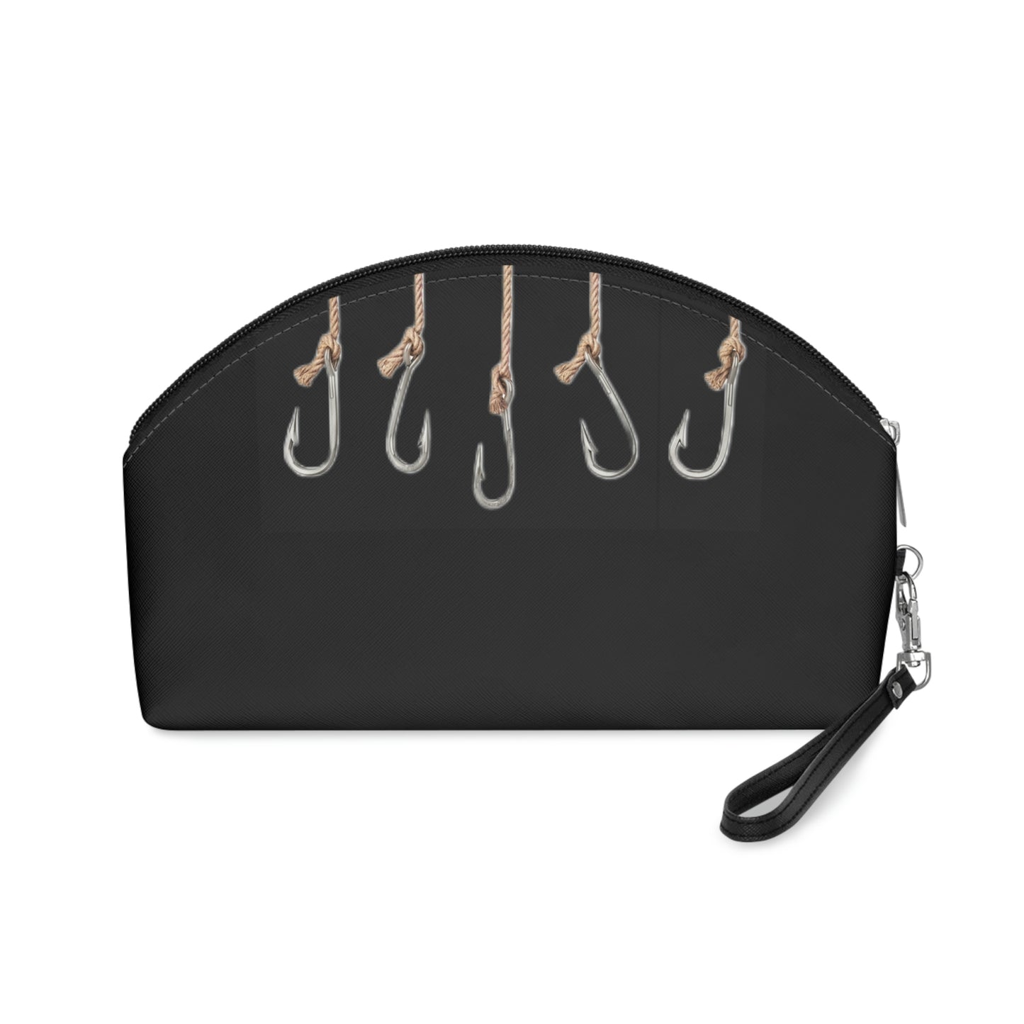 Fishing Theme Boat / Beach Bag - Hooks / Lures - Black
